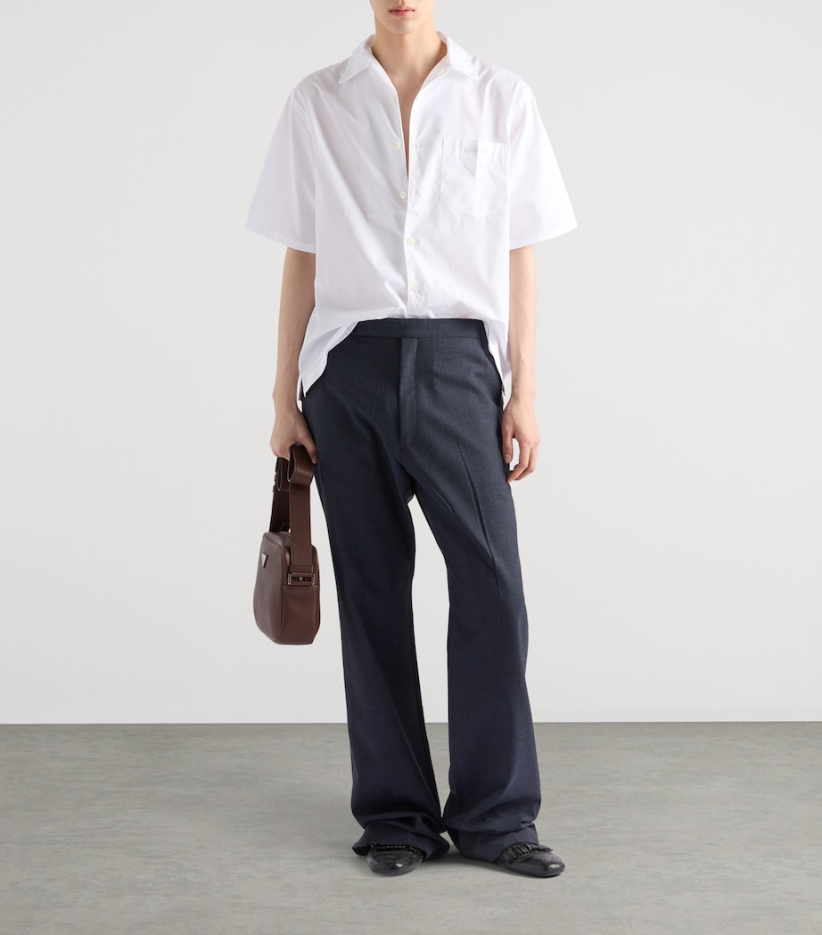 Prada Mens Cotton Oversized Bowling Shirt Image 2