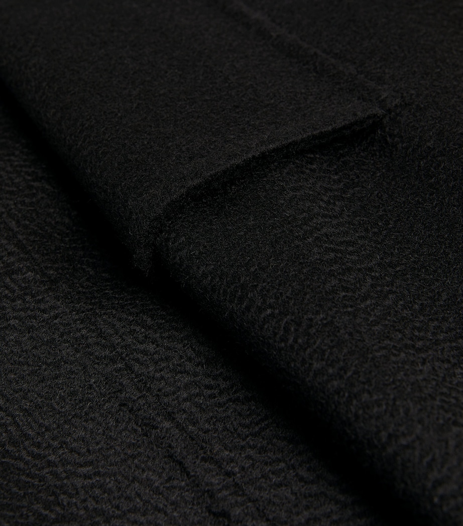 Max Mara Womens Wool Trench Coat Black Image 4