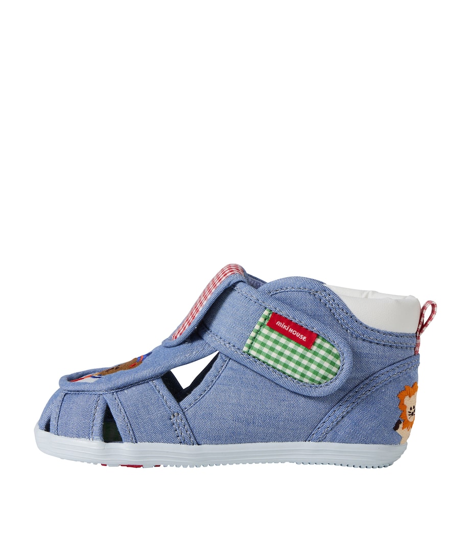 Asymmetric Embroidered Sandals 3 Image 1