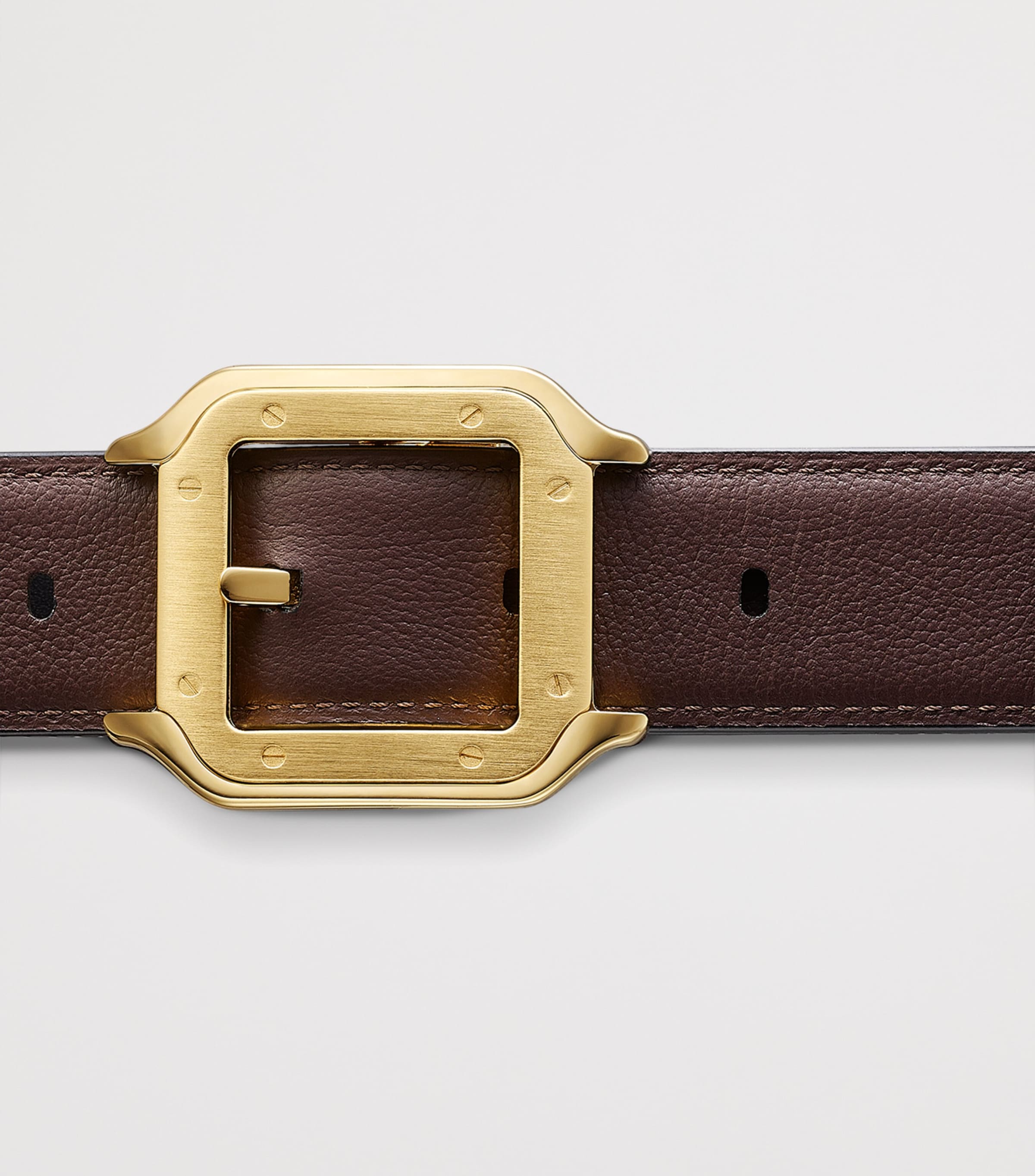 Cartier Leather Reversible Santos de Cartier Belt Black Image 3