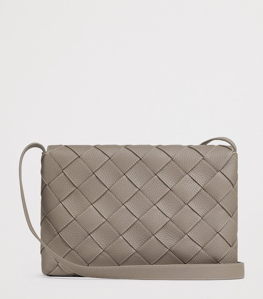 Large Leather Diago Cross-Body Bag 2822 Image 5