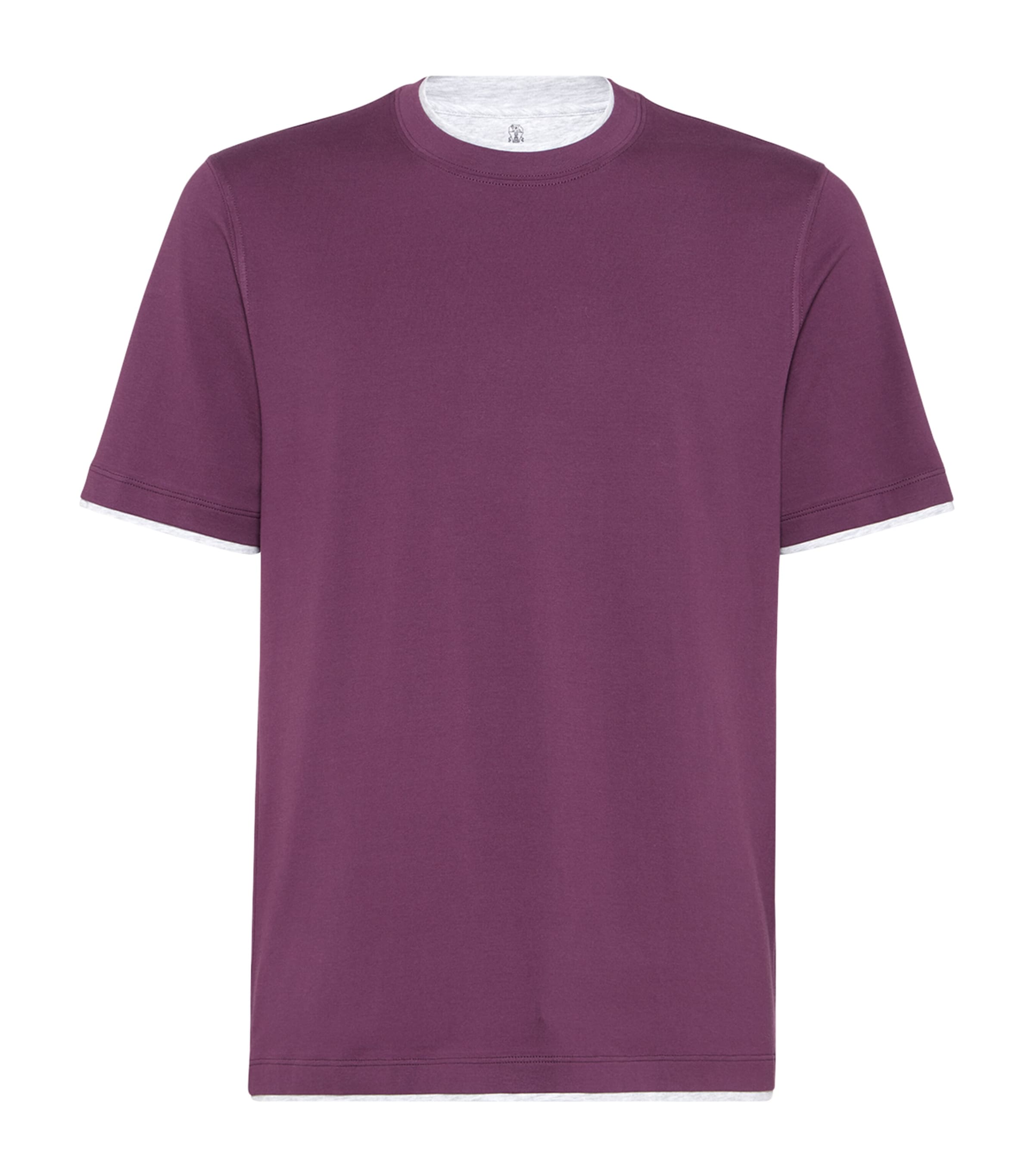 Cotton Faux-Layered T-Shirt CTF75 Image 1