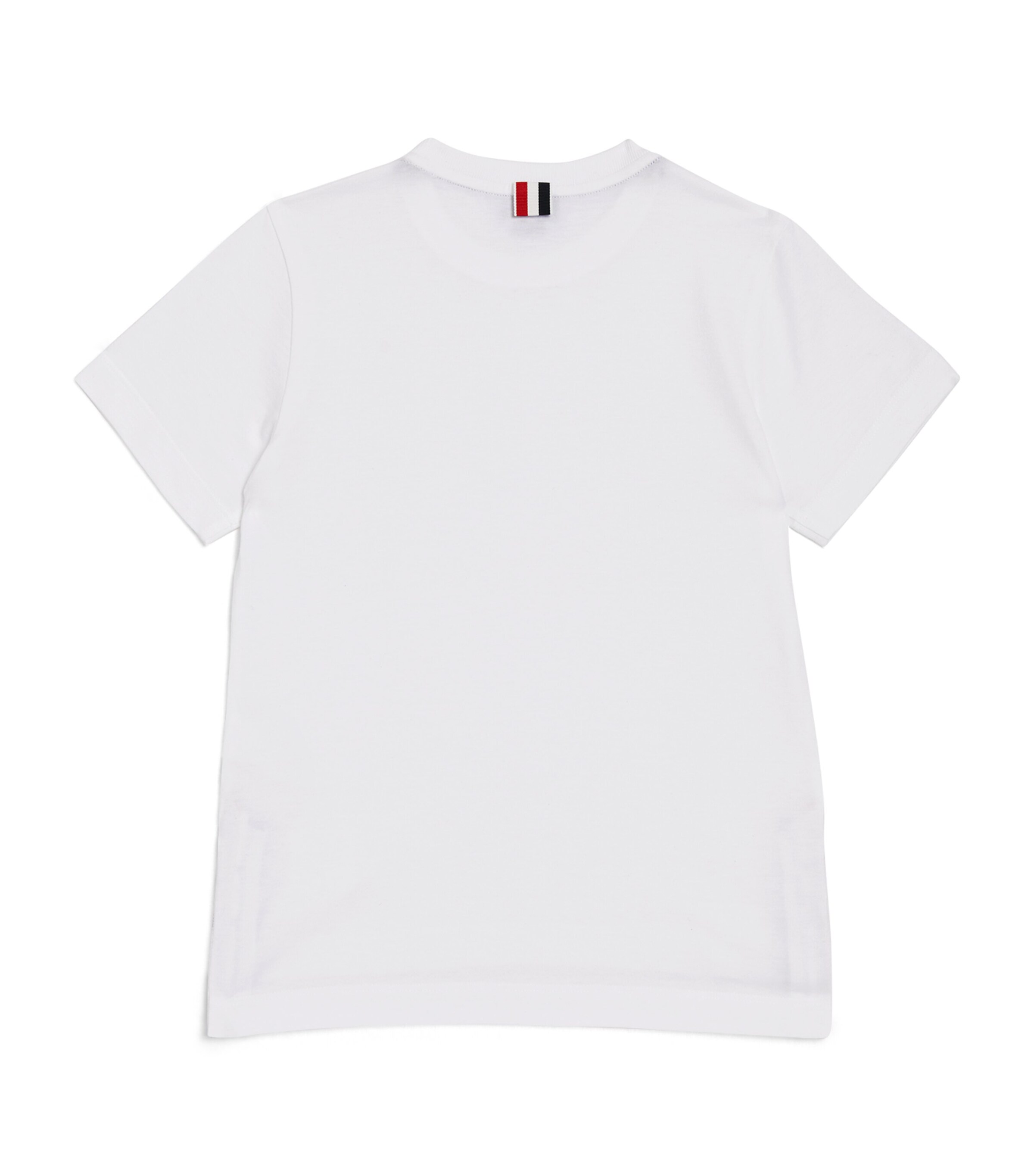 Thom Browne Kids Name Tag T-Shirt (2-12 Years) White Image 2