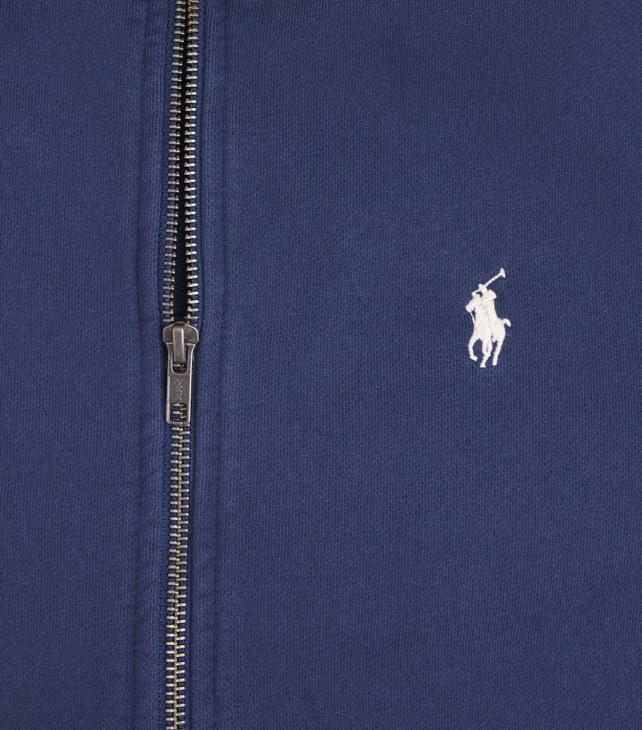 Polo Ralph Lauren Mens Polo Pony Zip-Up Hoodie Cruise Navy Image 6