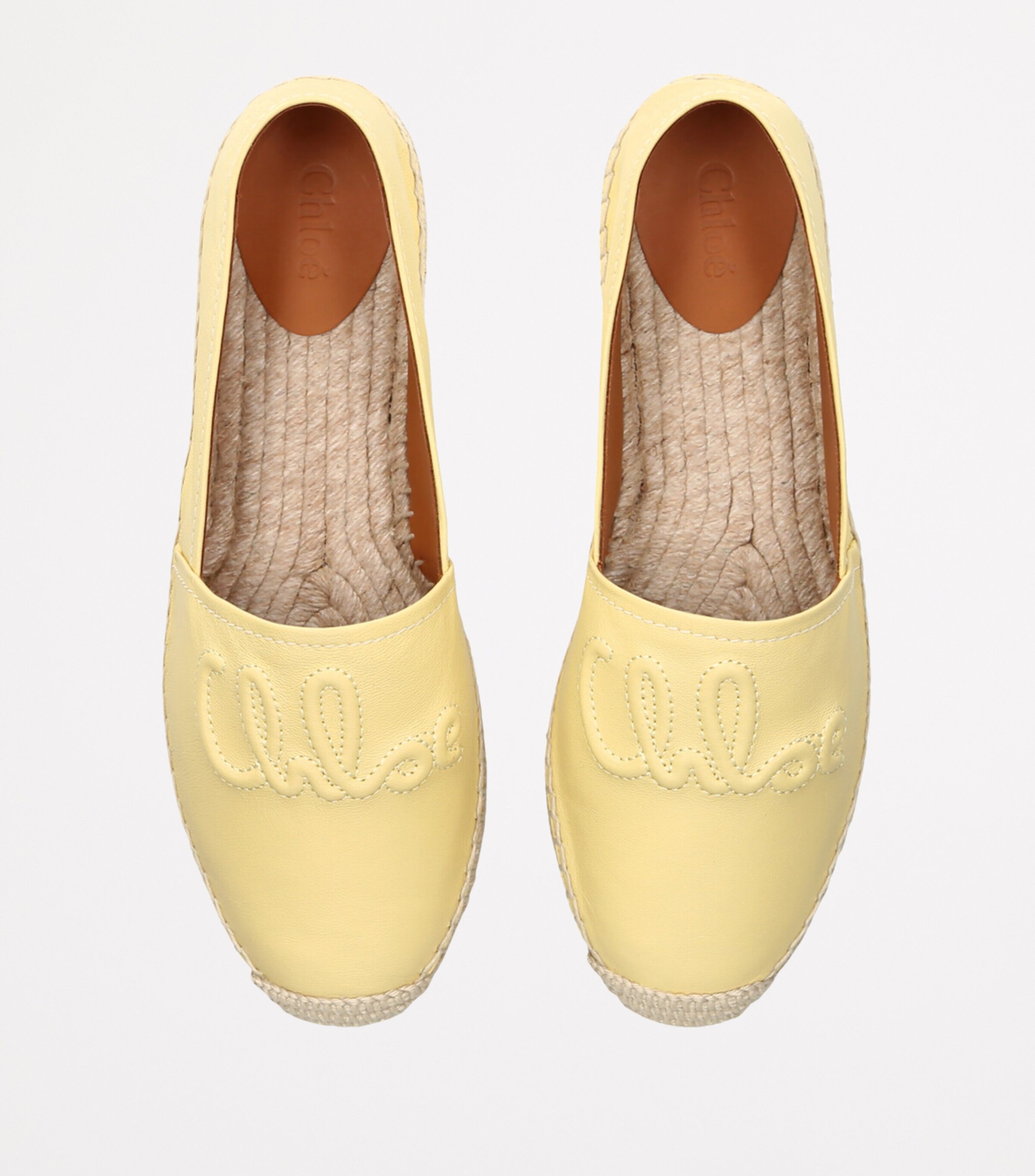 Leather Isla Espadrilles YELLOW Image 4