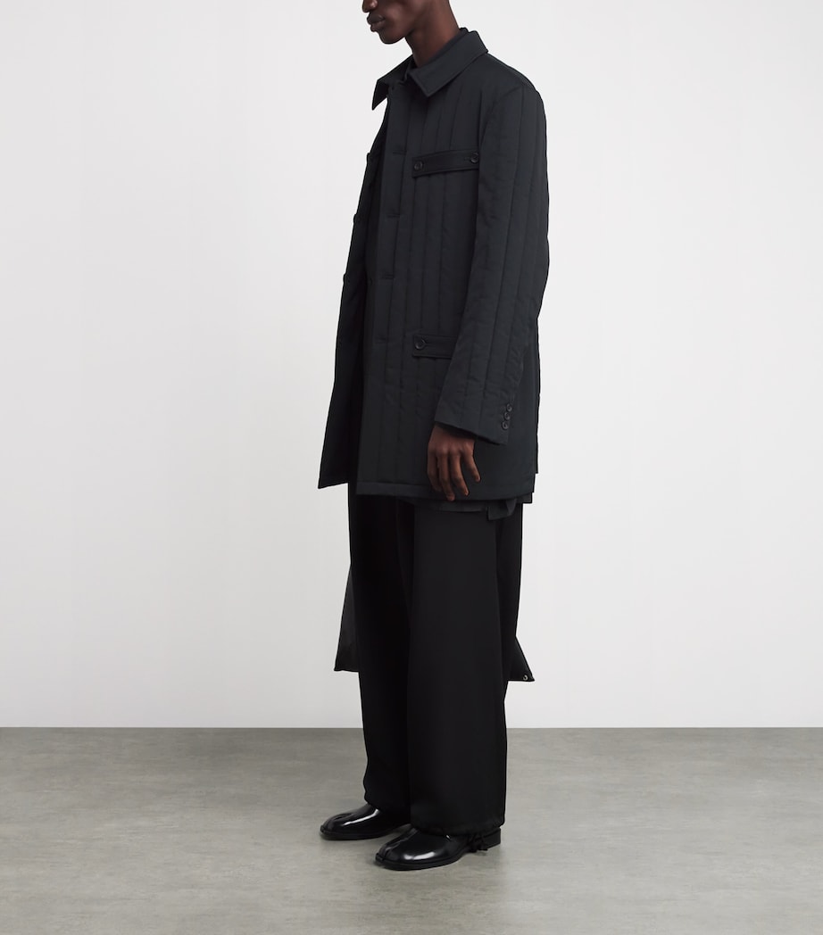 Tuxedo Tab Padded Jacket BLACK Image 2