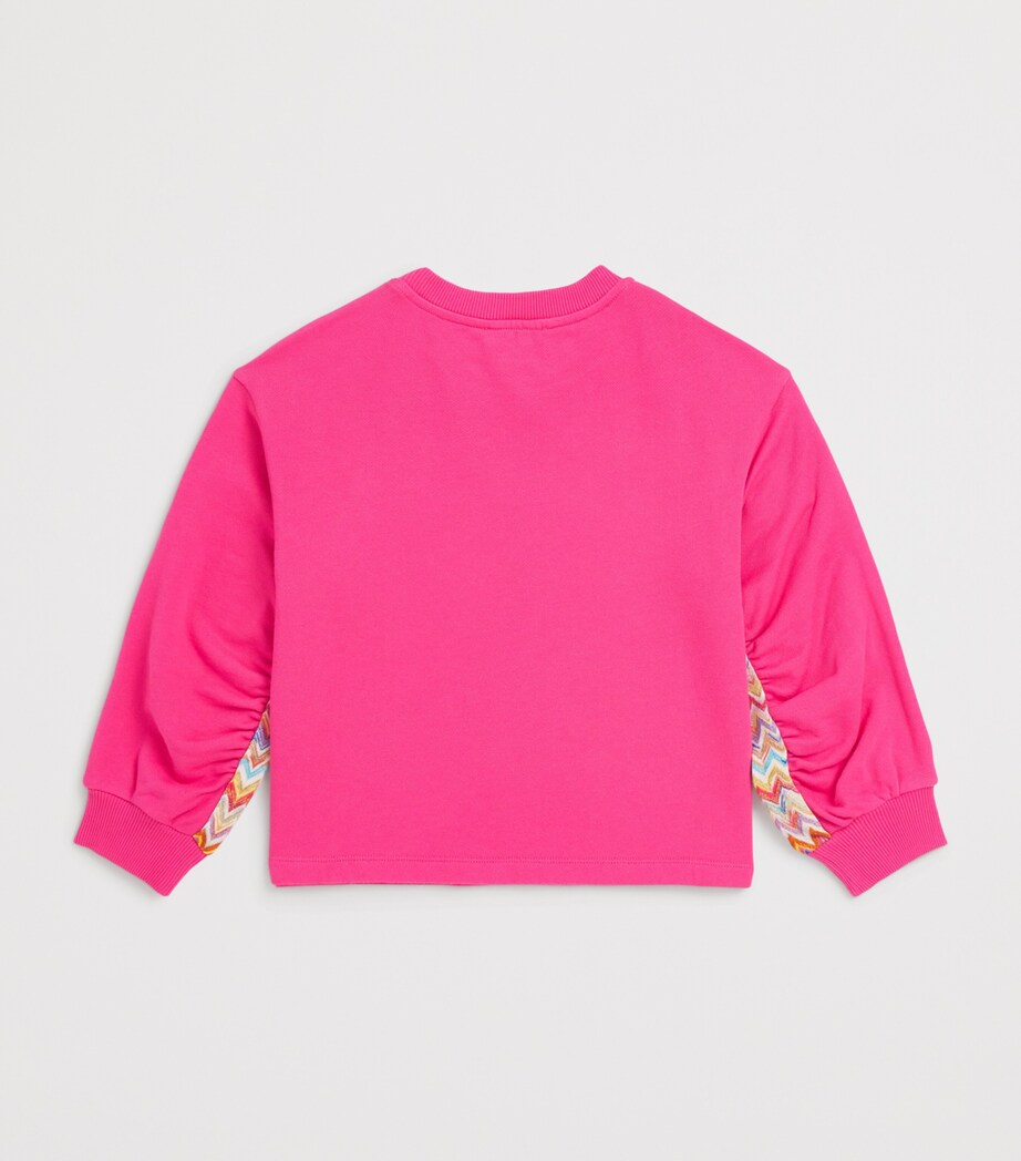 Logo Print Sweatshirt (4-14 Years) 513MCFUCSIA/MULTICOL Image 2
