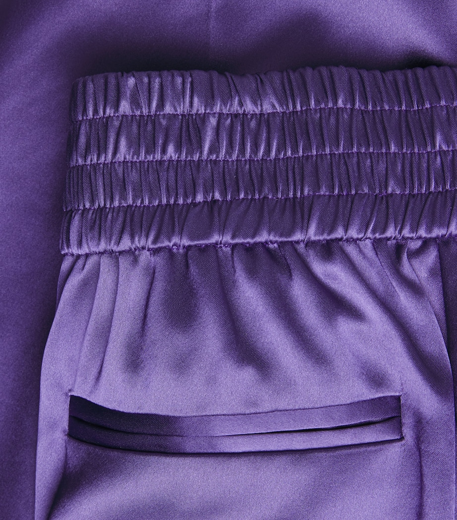 Satin Dijon Tailored Trousers VIOLET Image 5