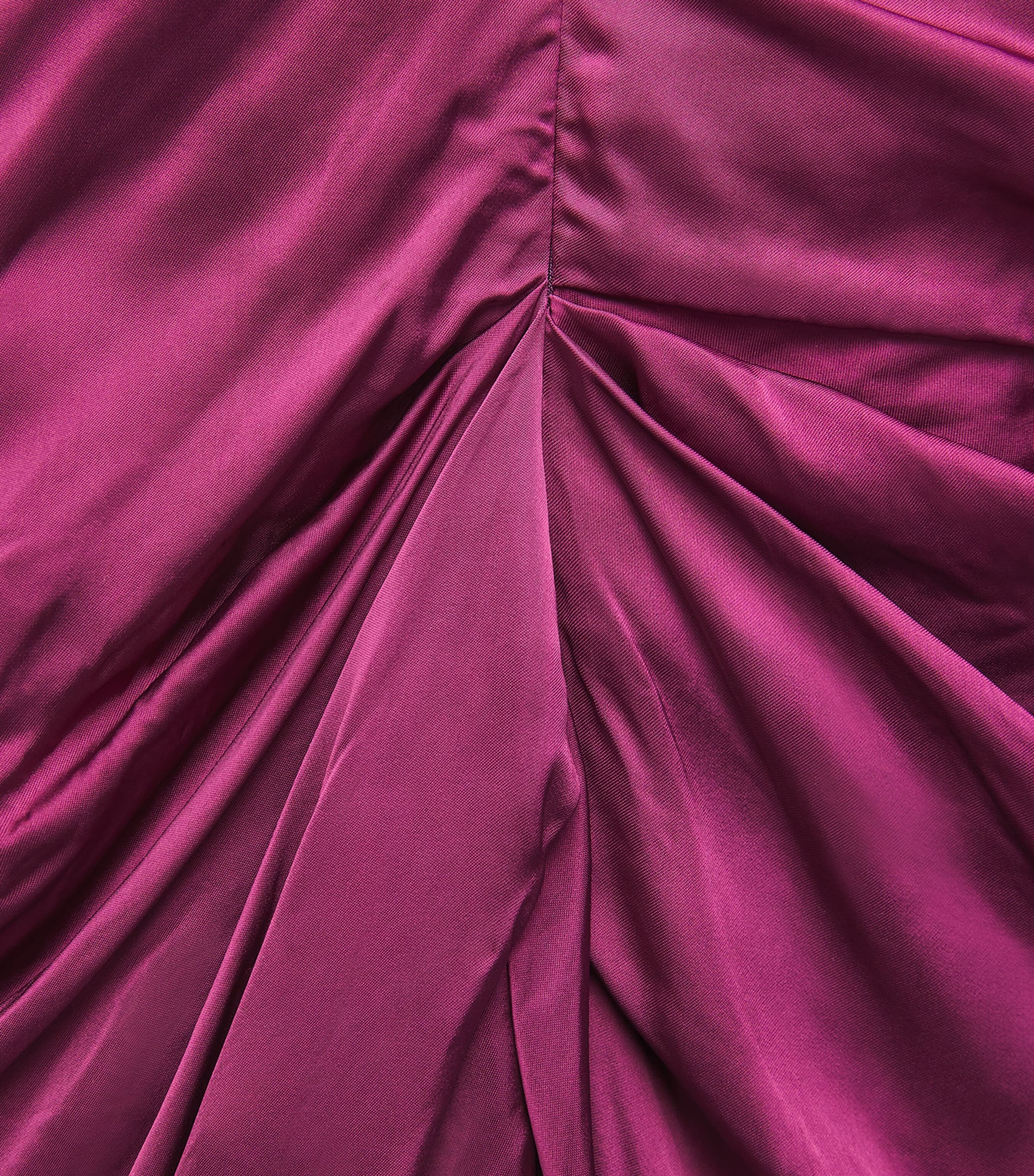 Vivienne Westwood Womens Satin Twisted Ginnie Mini Dress Burgundy Image 6