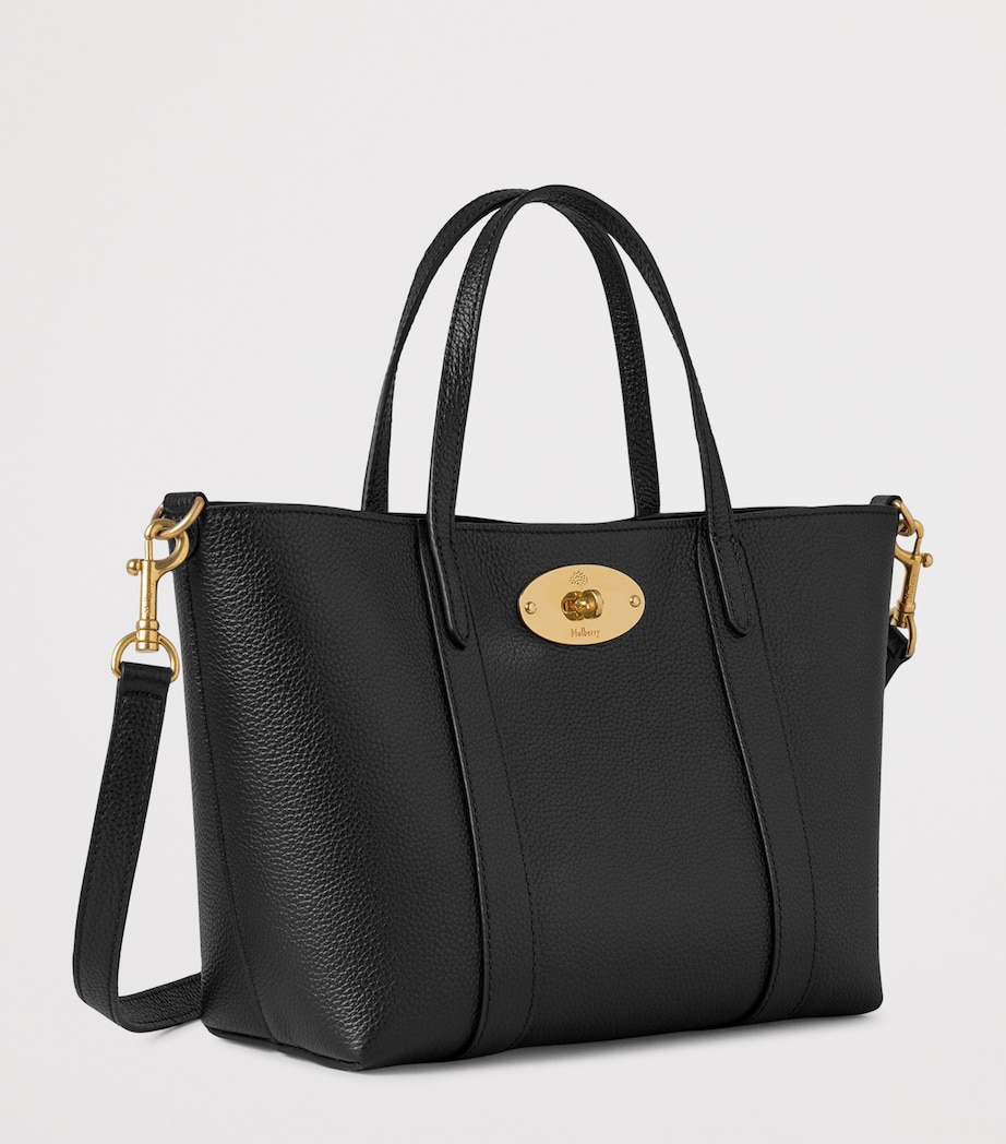 Mini Leather Bayswater Tote Bag BLACK Image 2