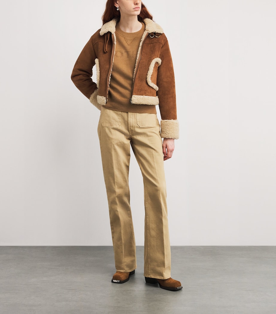 Cashmere Logo Sweater CAMEL CML Image 2