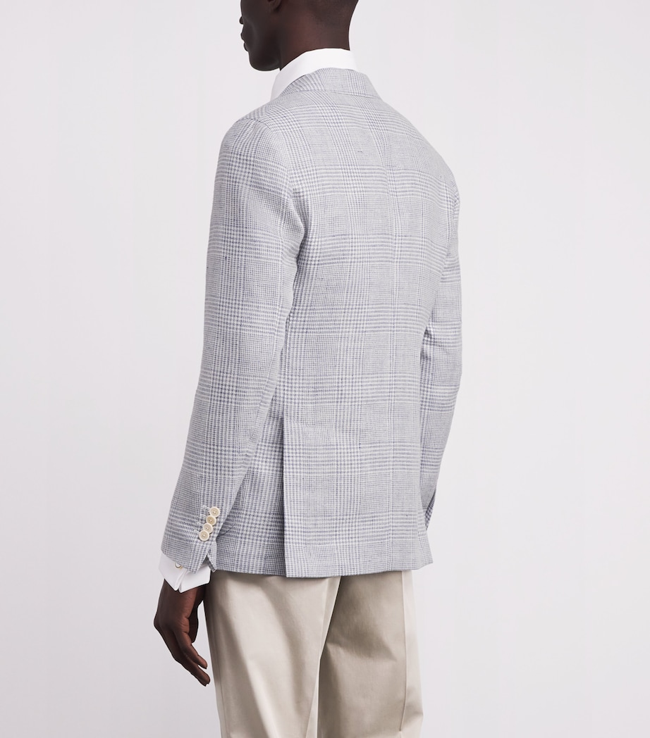 Prince of Wales Check Blazer 161AZ LIIGHT BLUE Image 4