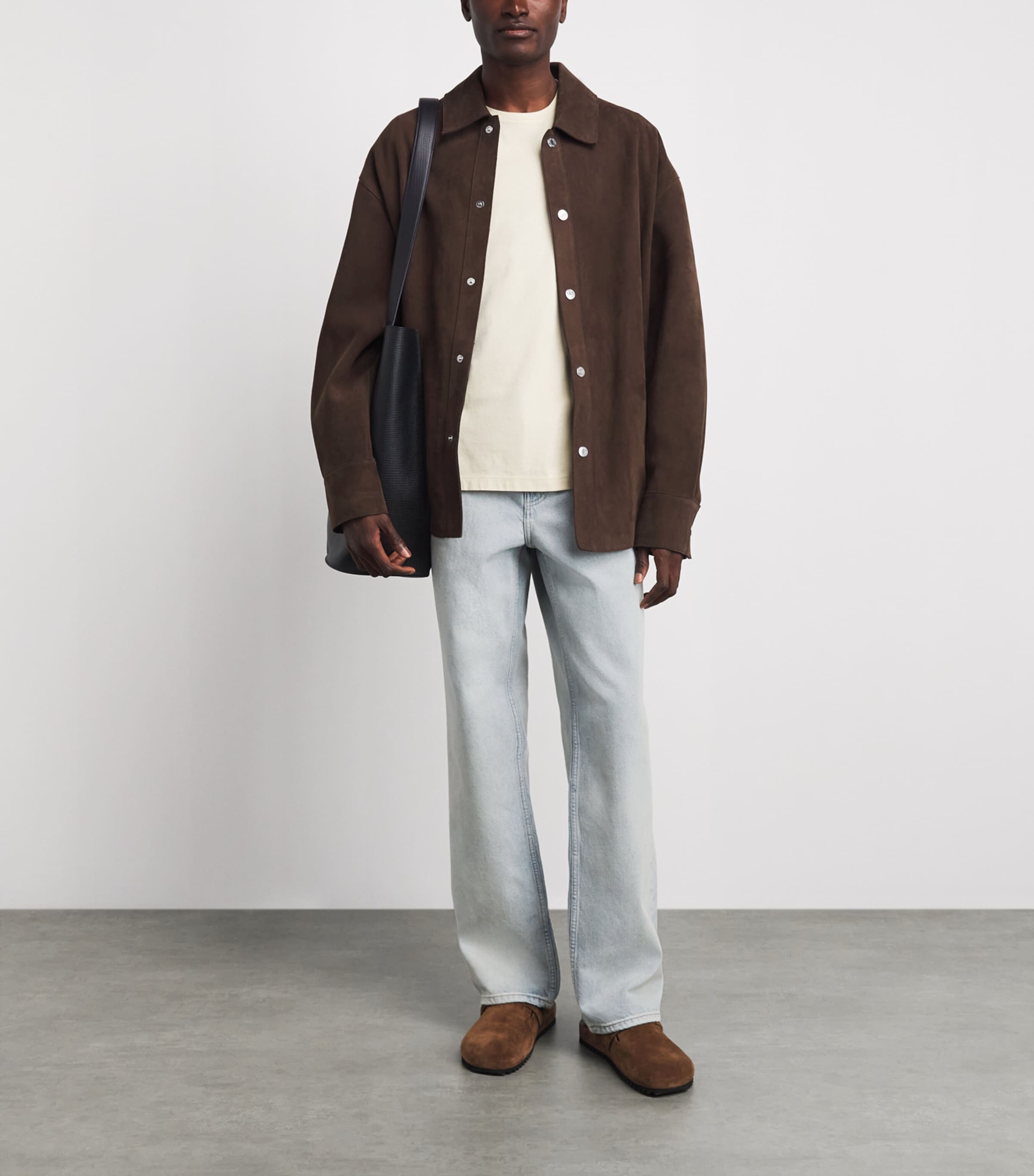 PAIGE Mens Doheny Wide-Leg Jeans Berto Image 2
