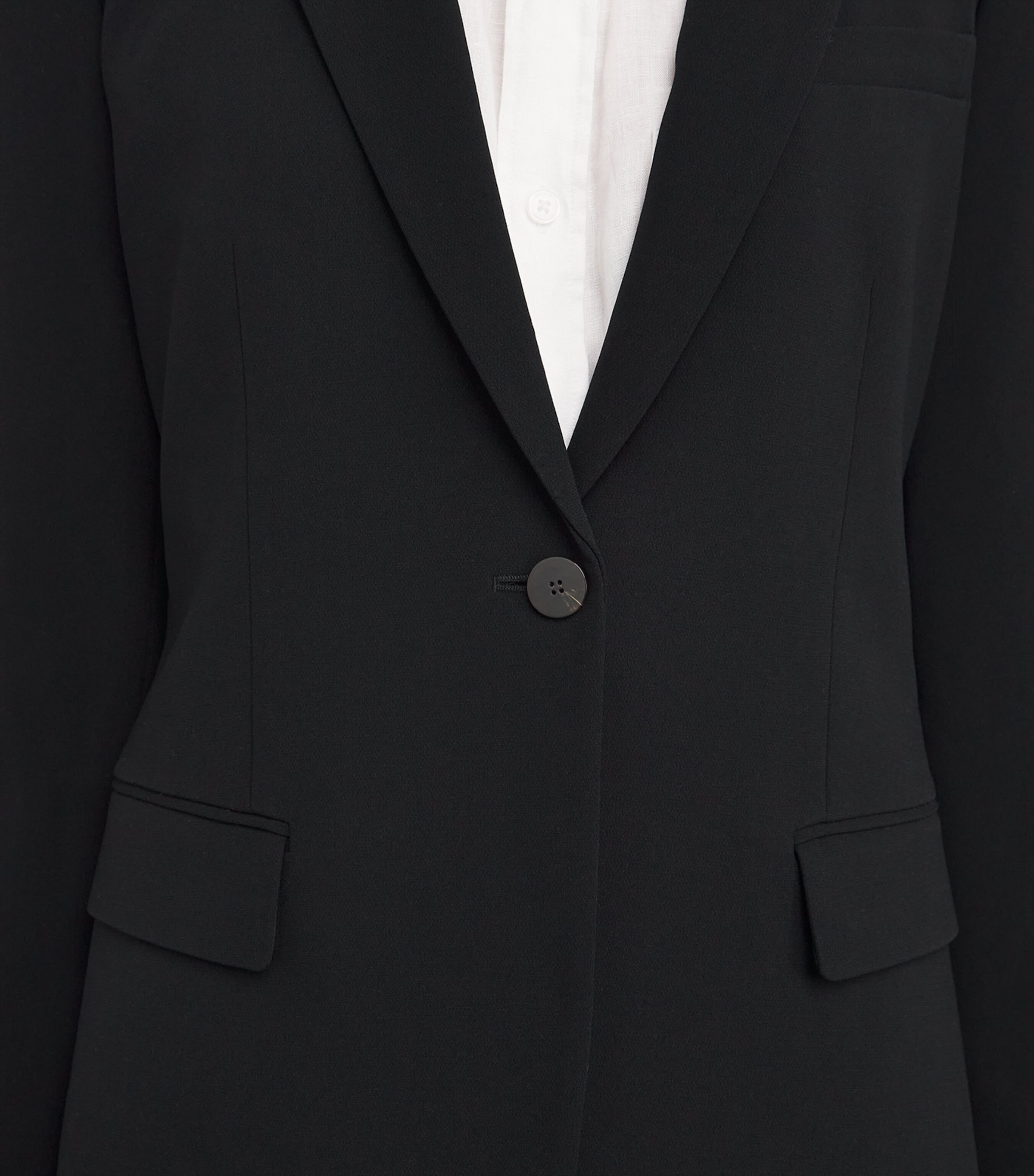 Admiral Crepe Staple Blazer BLACK - 001 Image 6