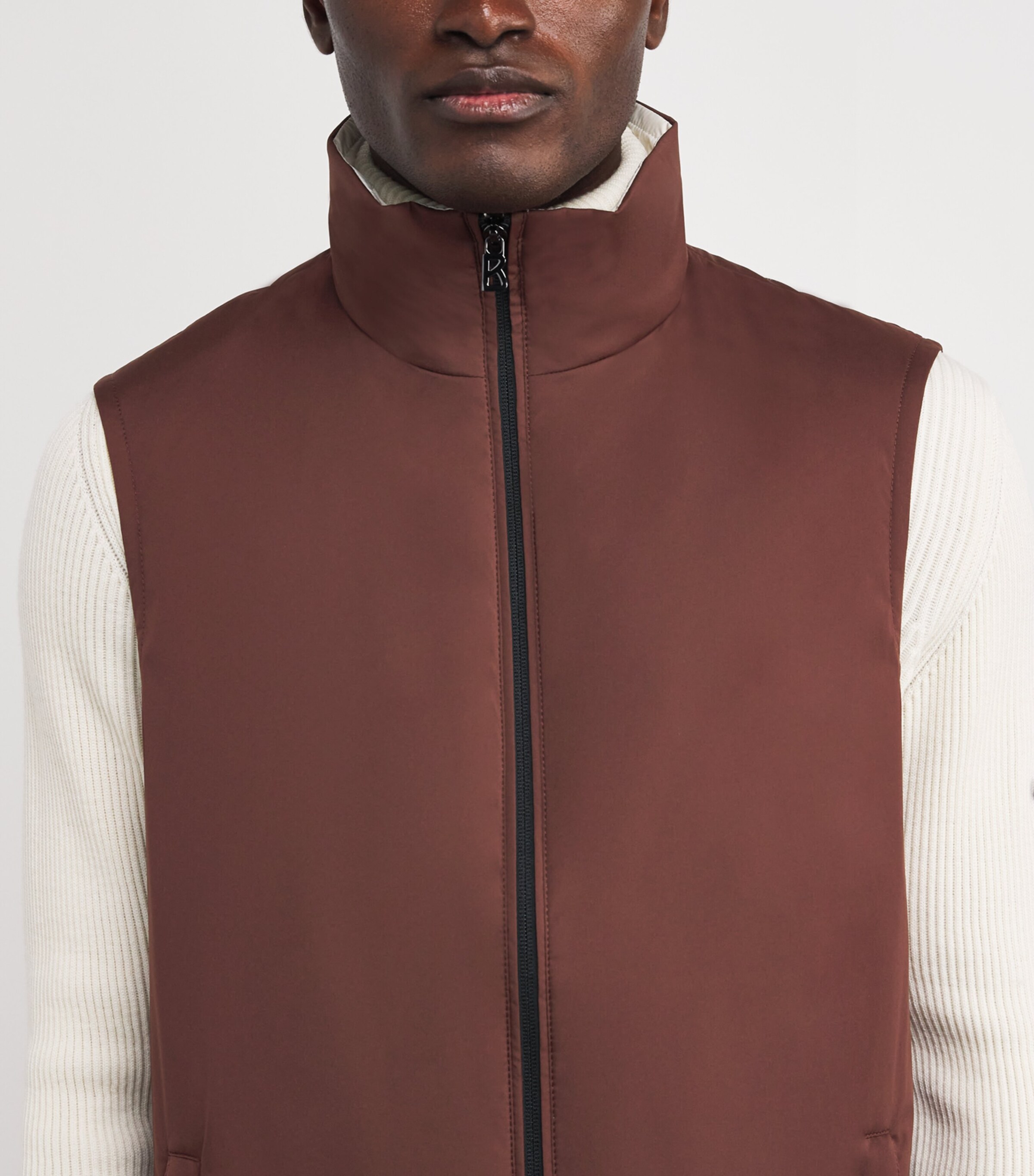 Bogner Mens Water-Repellent Conner Gilet Pinot Noir Image 6