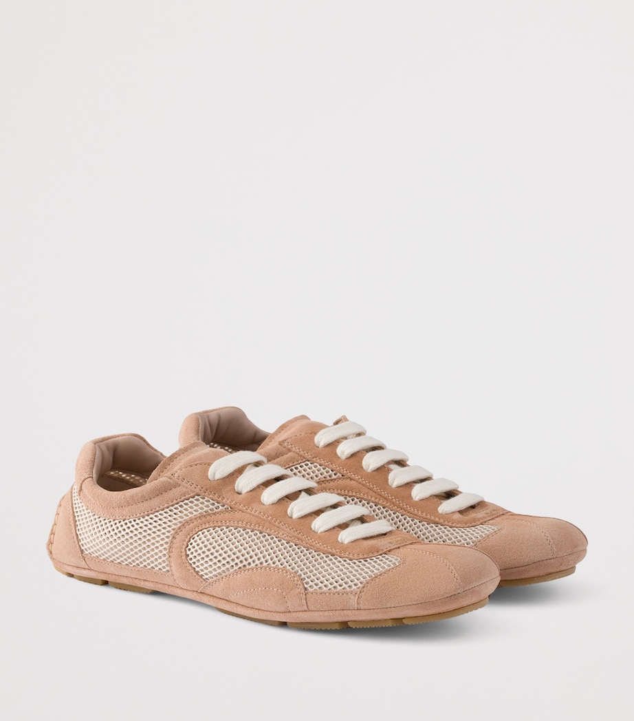 Suede and Mesh Montecarlo Re-Edition 2005 Sneakers F0D91 Image 2