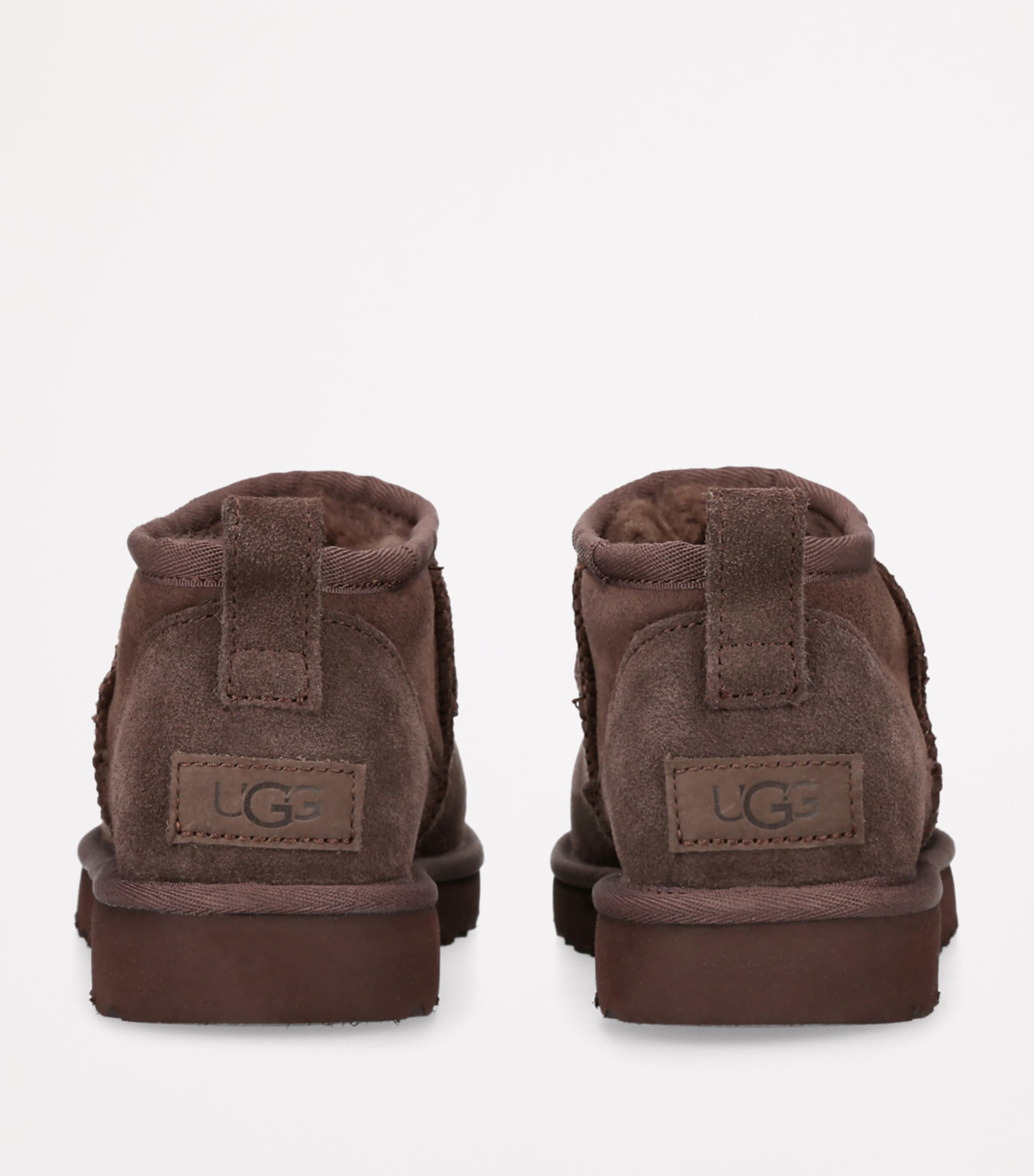 UGG Suede Classic Ultra Mini Boots Dark Brown Image 2