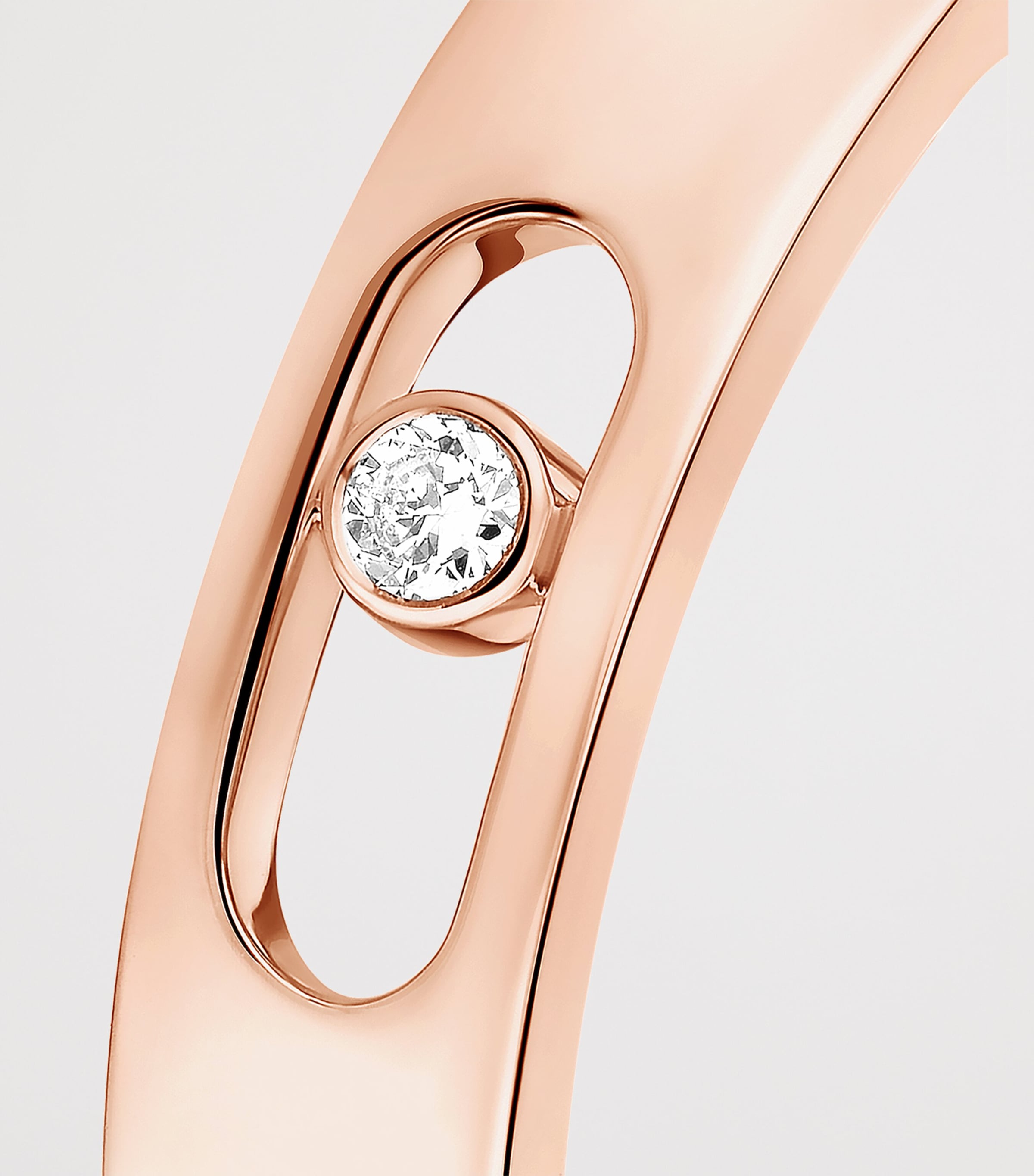 Messika Move Joaillerie Pink Gold and Diamond Wedding Ring Pink Gold Image 3
