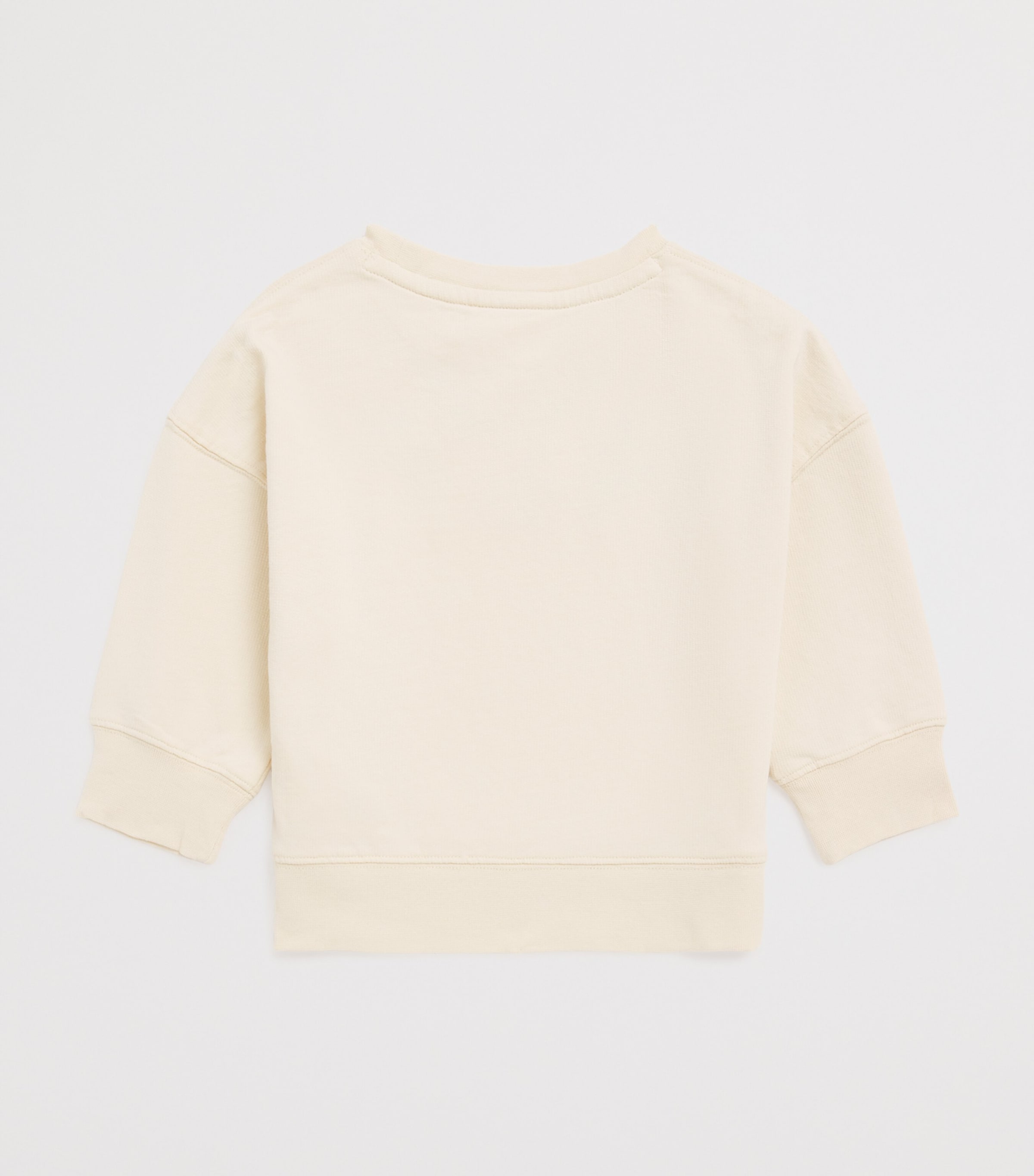 Cotton Embroidered Estella Sweatshirt (3-10 Years) CREAM Image 2