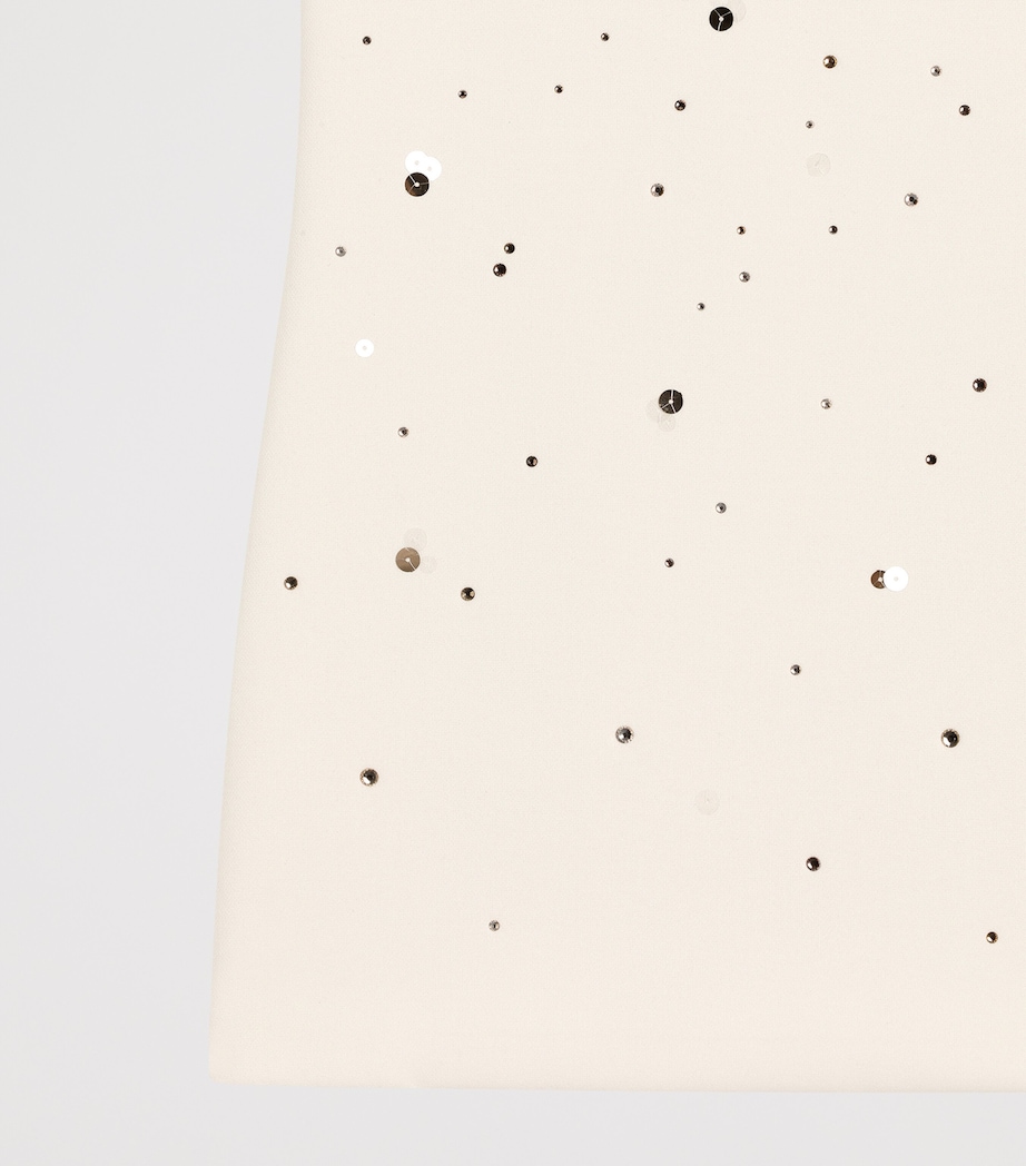 Embellished Logo Dress (8-12 Years) W3789LIGHT CREAM Image 4