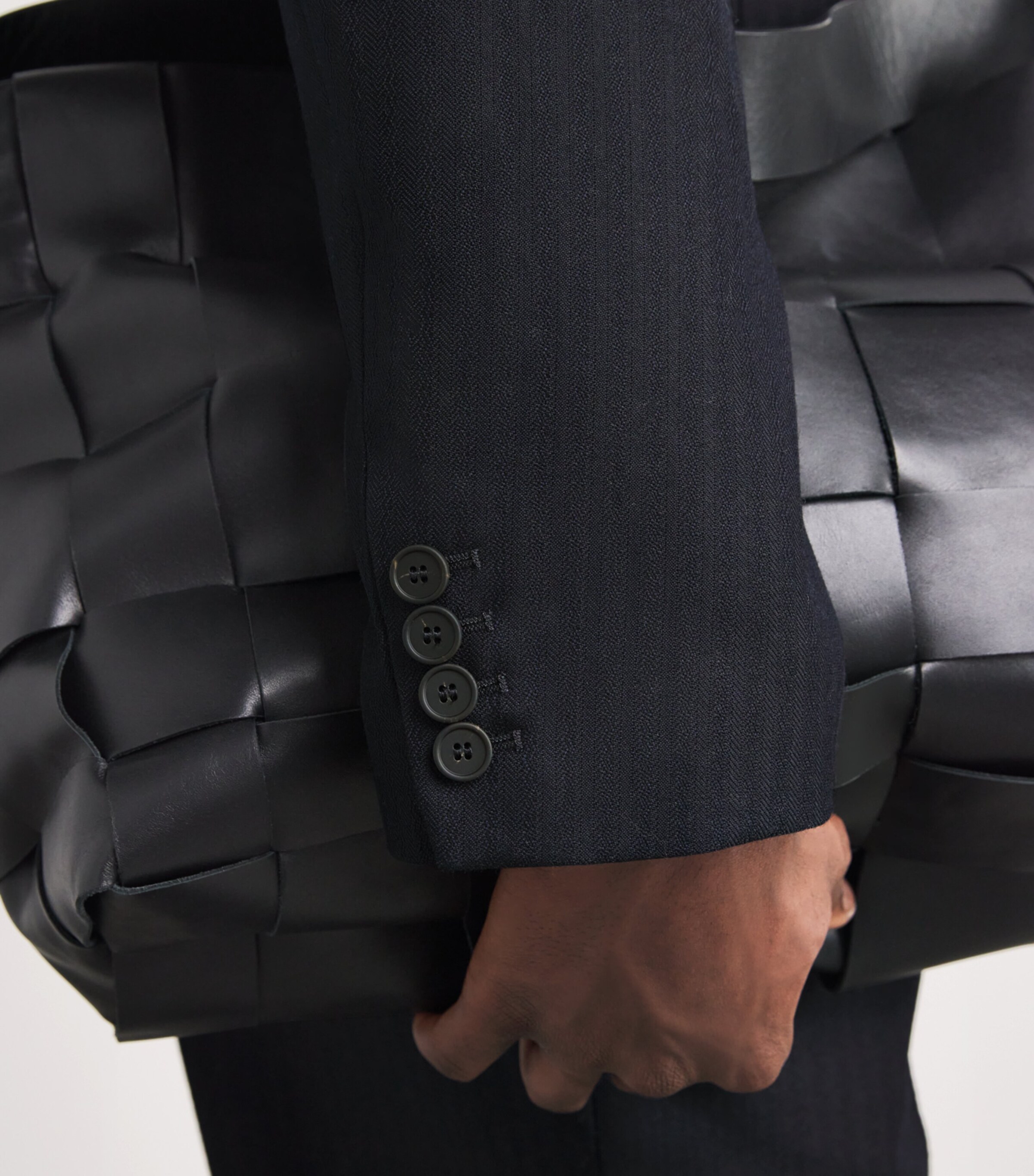 x Aaron Levine Wool Burlington Blazer DARKEST NAVY Image 6