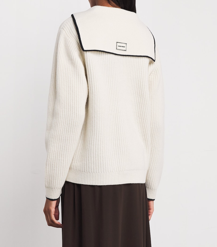 Wool-Blend Cardigan OFF-WHITE Image 4