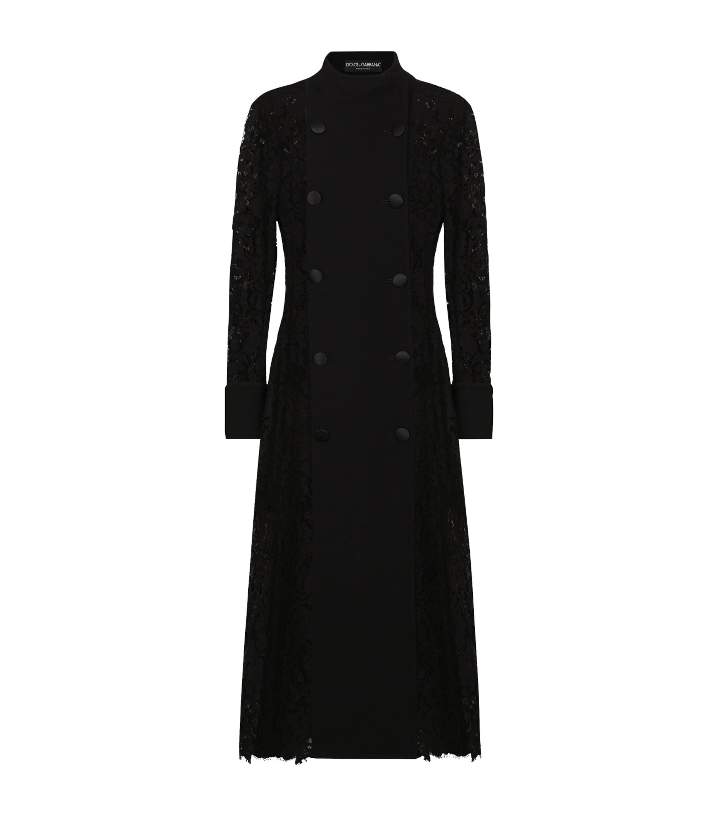 Dolce & Gabbana Cordonetto Lace-wool Crepe Coat