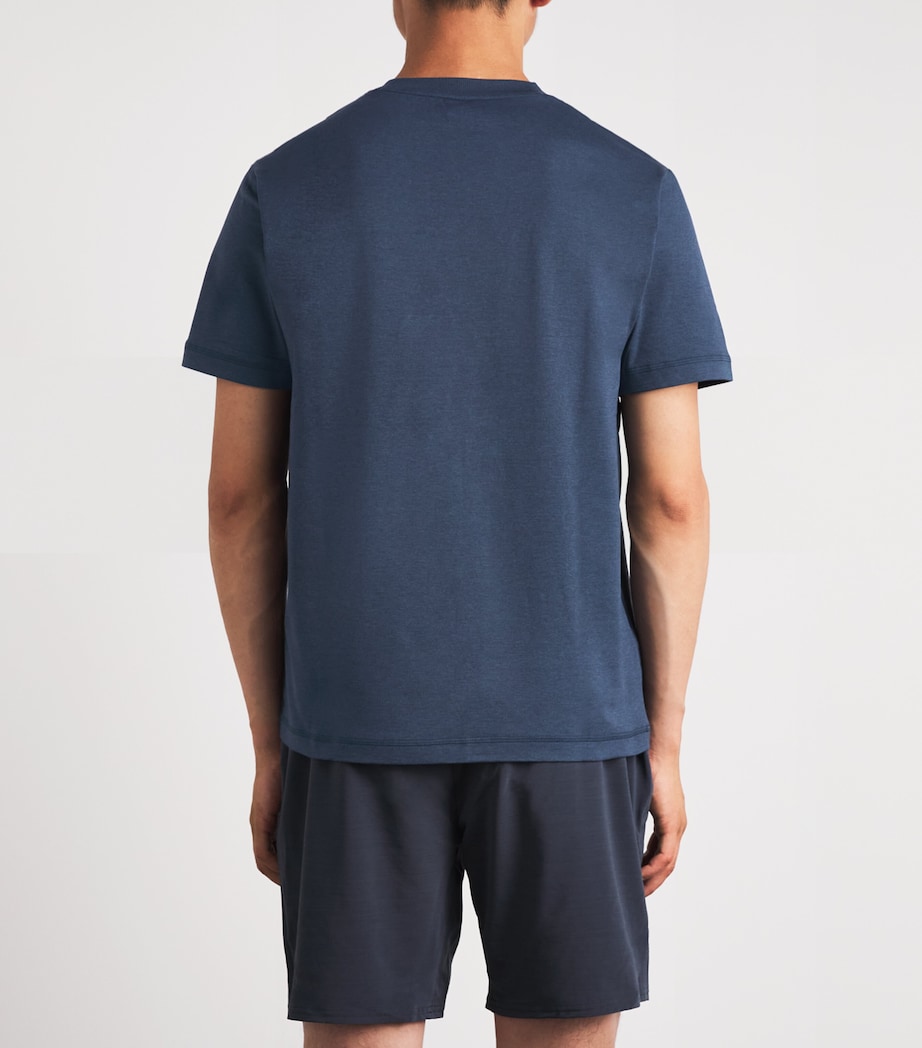 VUORI Mens Ponto Performance T-Shirt Haz Azure Heath Image 5