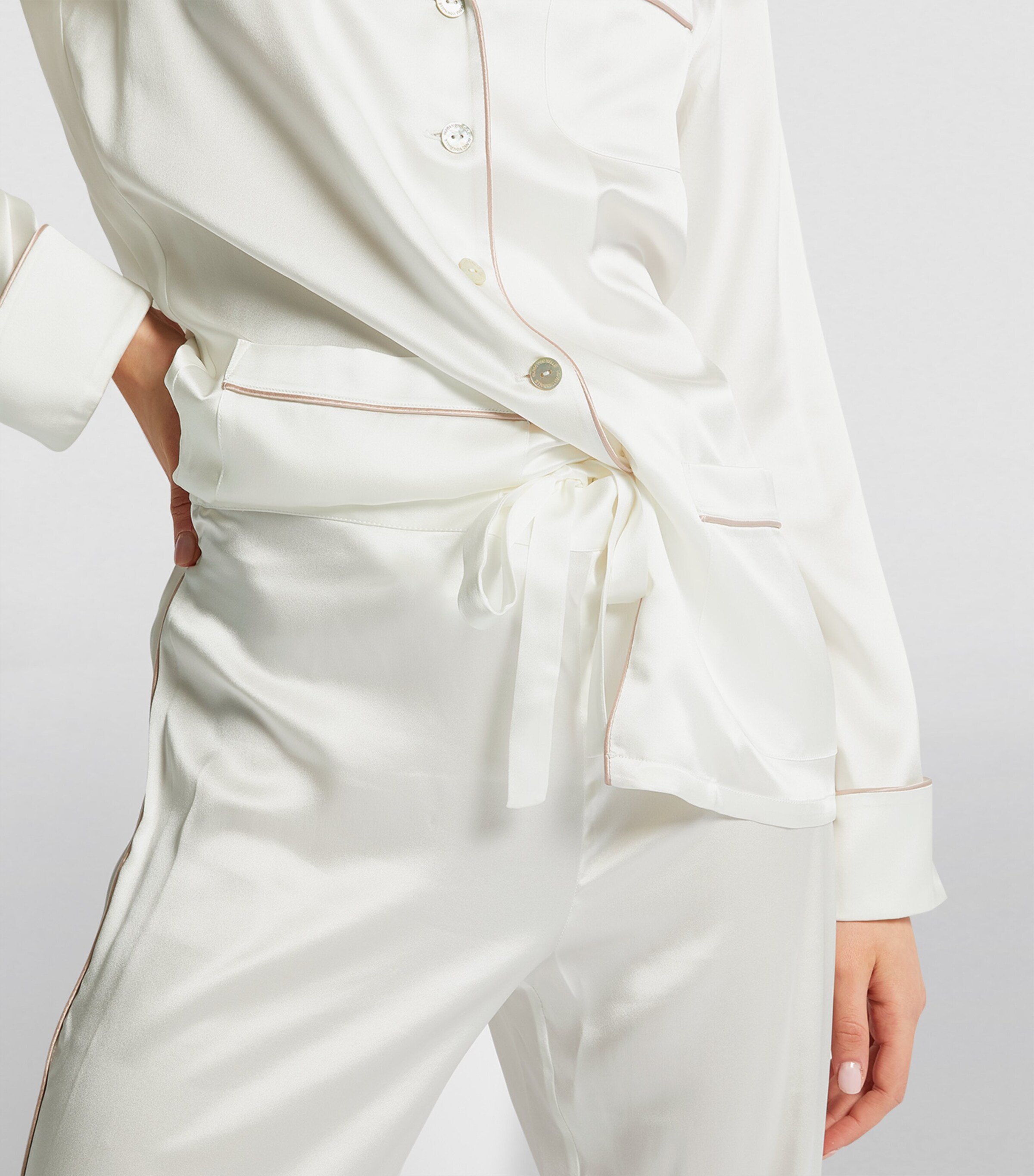 Silk Coco Pyjama Set IVORY OYSTER Image 11