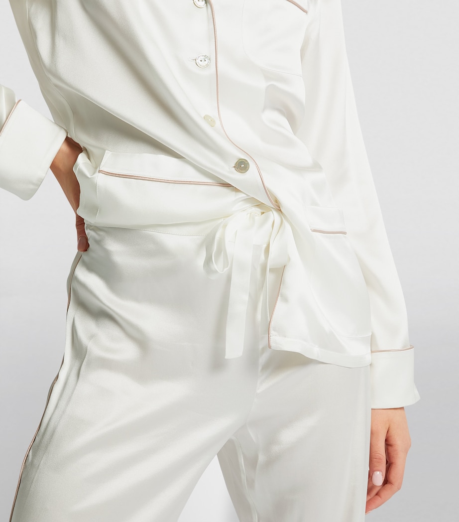 Silk Coco Pyjama Set IVORY OYSTER Image 11