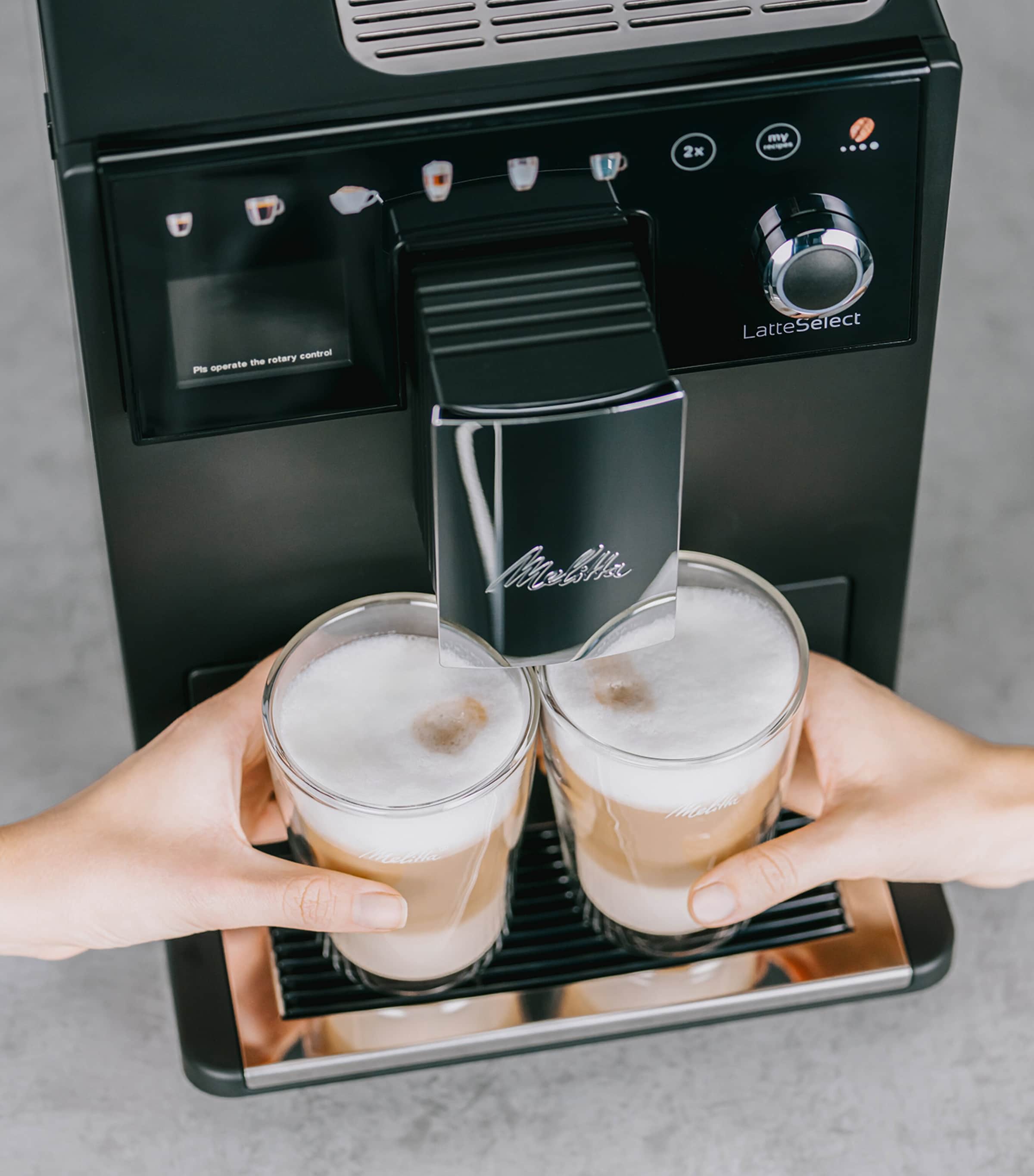 Automatic Bean to Cup Coffee Machine FROSTED BLACK Image 9