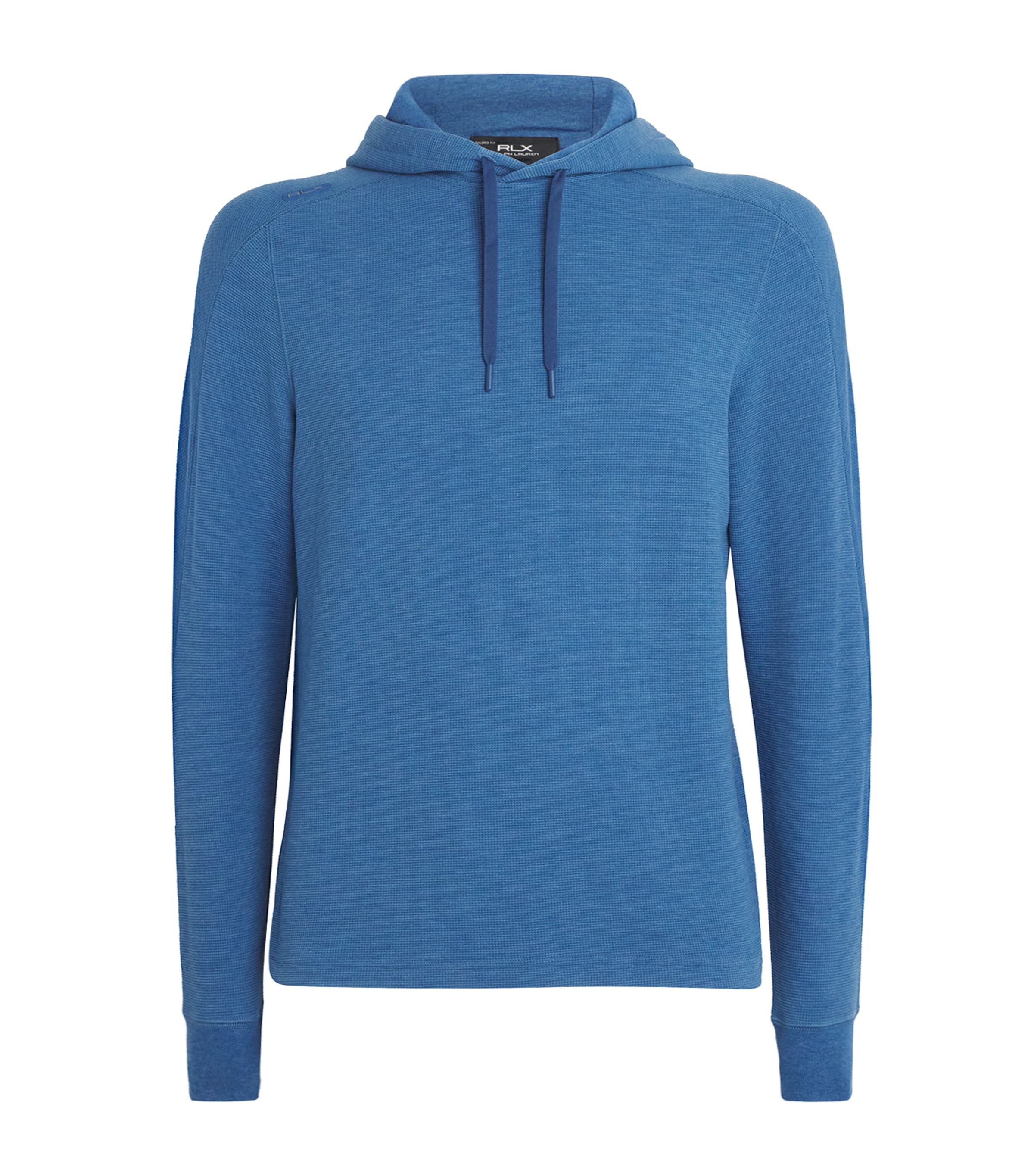 Waffle-Knit Hoodie FOG BLUE HEATHER Image 1