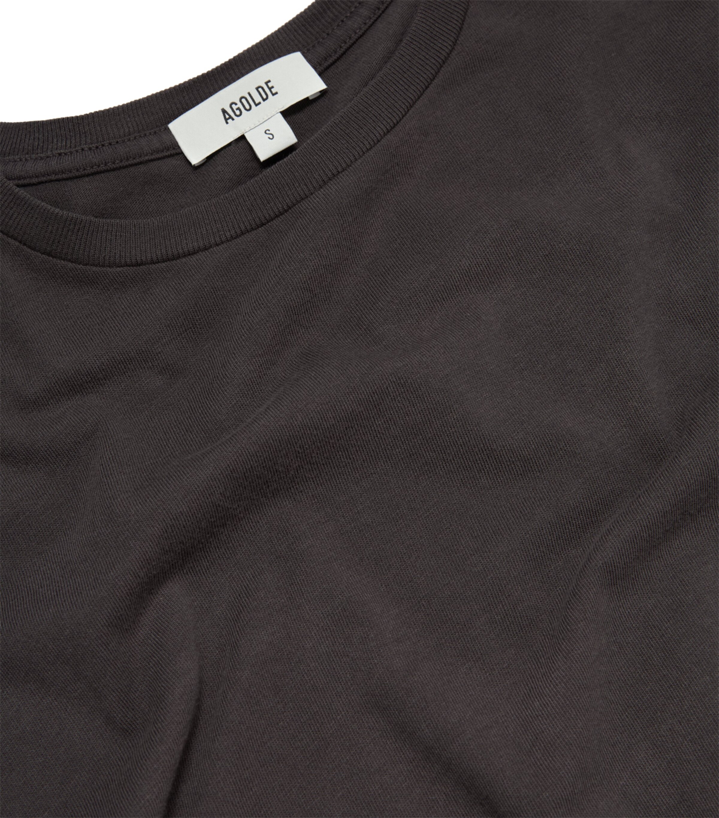Organic Cotton Adine Shrunken T-Shirt SHADE (DK GREY) Image 2
