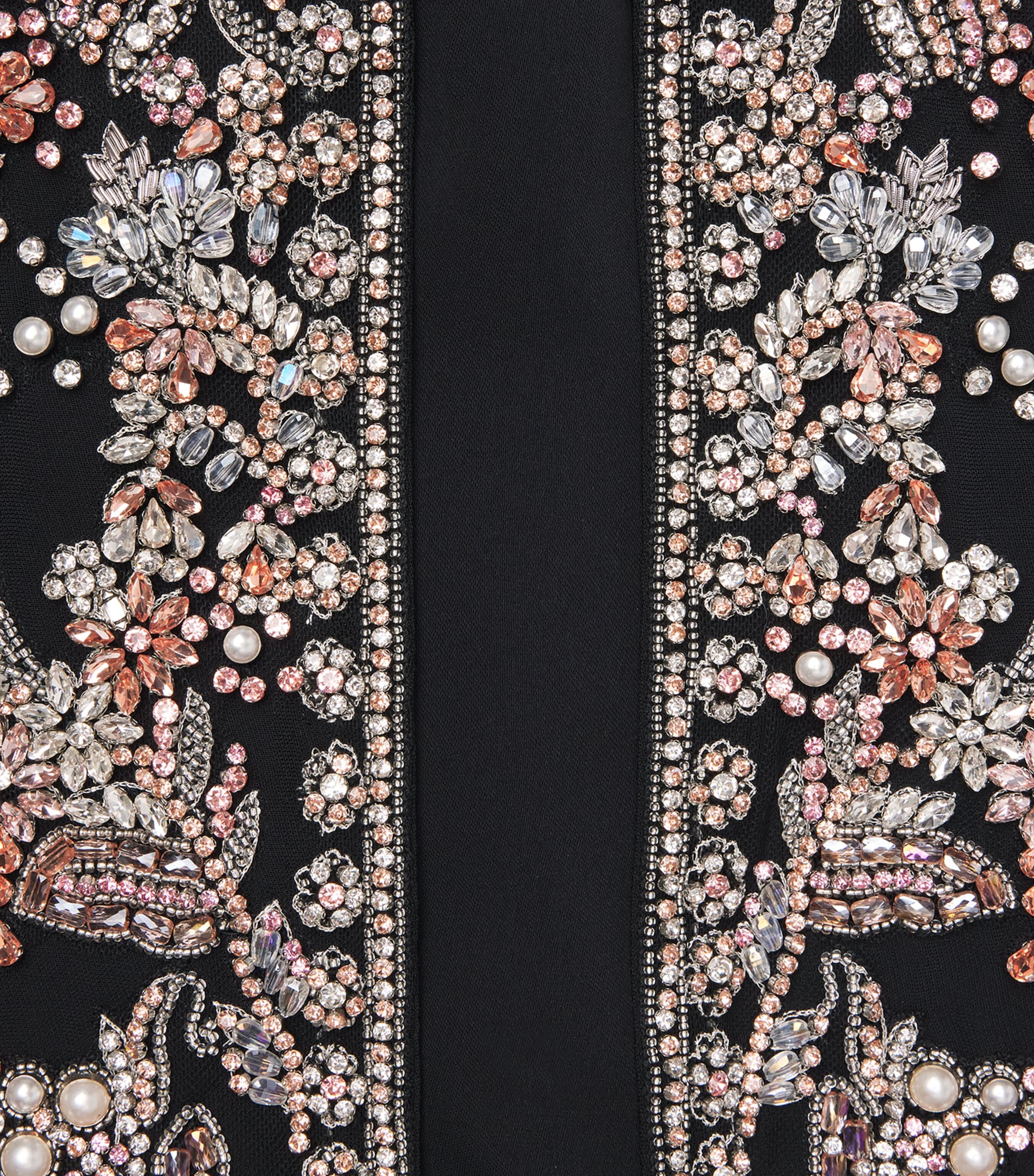 Zuhair Murad Womens Cady Embellished Cape Blk/mlt Jwlry Image 6