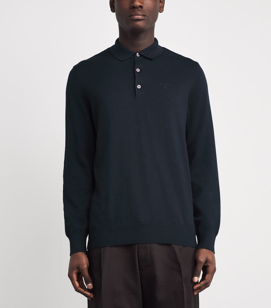 Pima Cotton Polo Shirt NAVYNY91 Image 3
