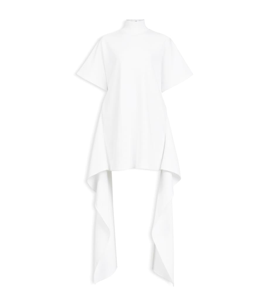 Alaïa Womens Cotton-Blend T-Shirt Mini Dress White Image 1