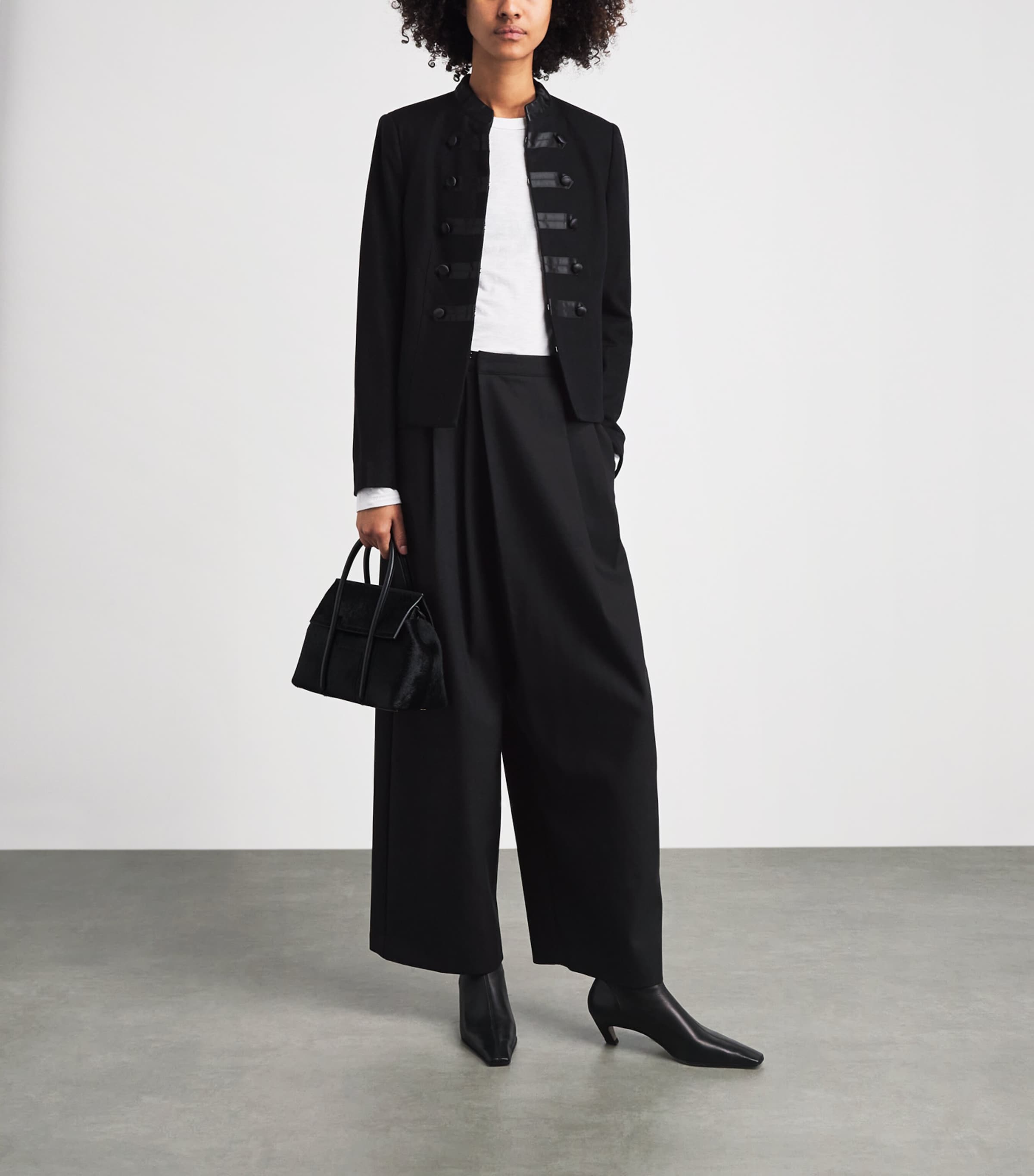 Rag & Bone Womens Wool Mercer Regalia Blazer Black Image 2