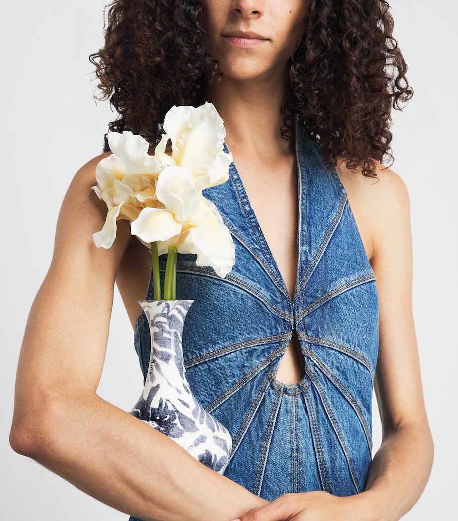 Cult Gaia Junos Clutch Bag Etched Floral Image 2