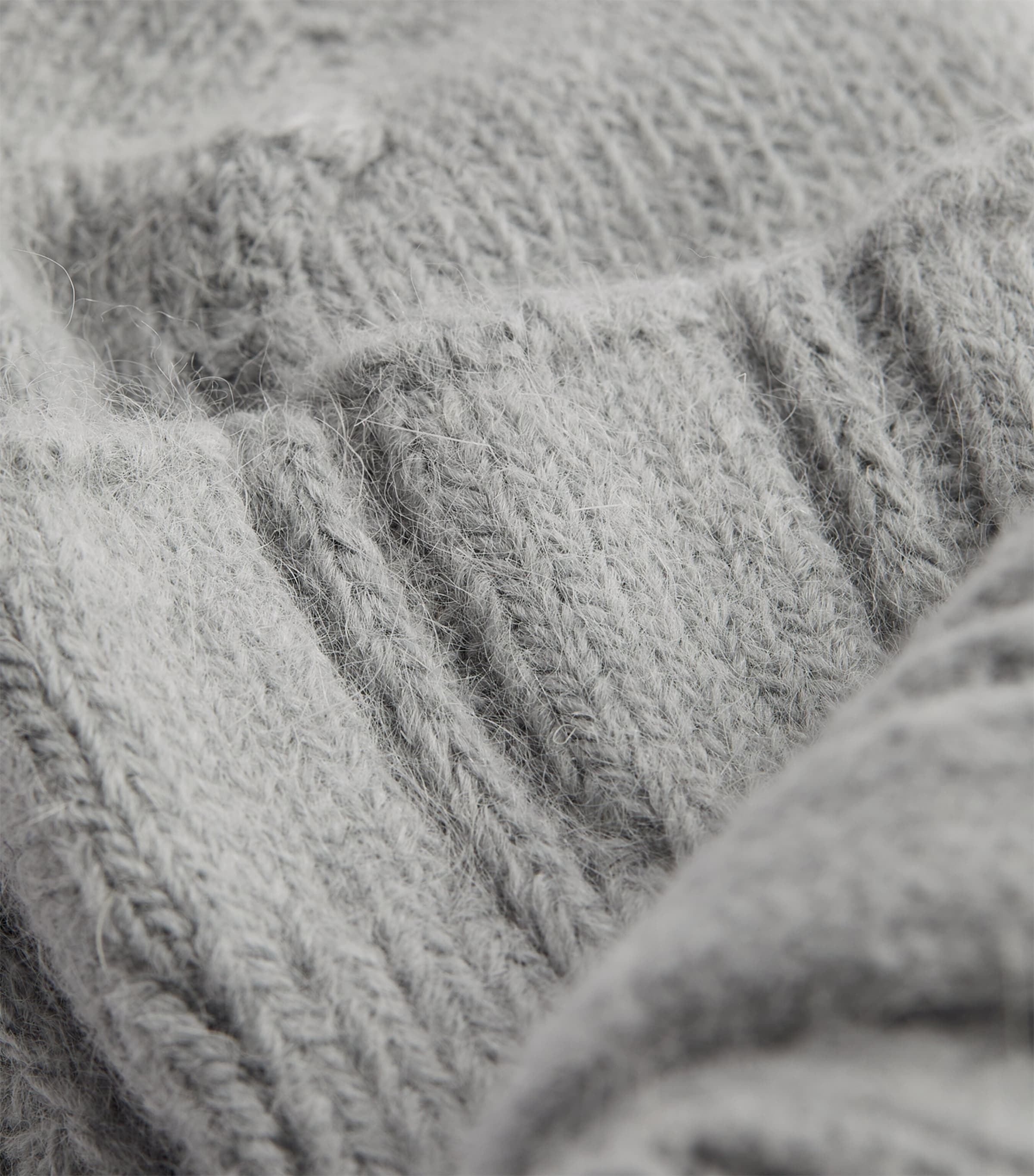 Knitted Bed Socks GREY Image 2