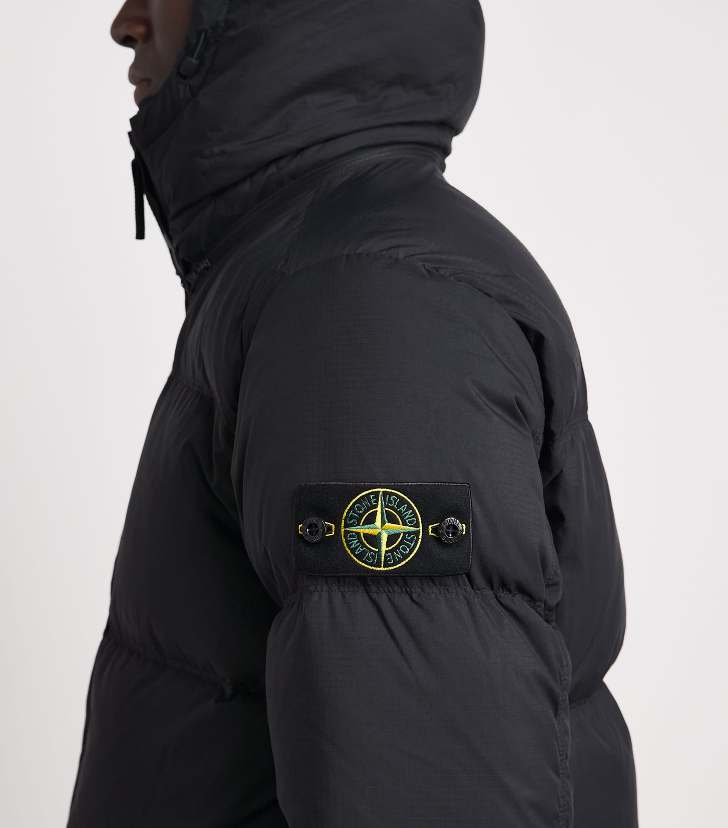 Stone Island Mens Ripstop Down-Padded Coat Image 3