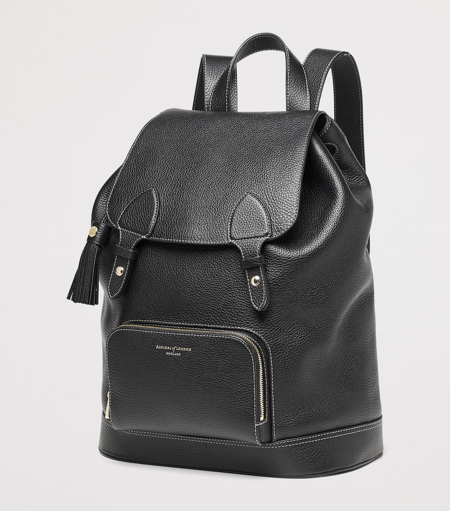 Medium Leather Hudson Backpack BLACK Image 2
