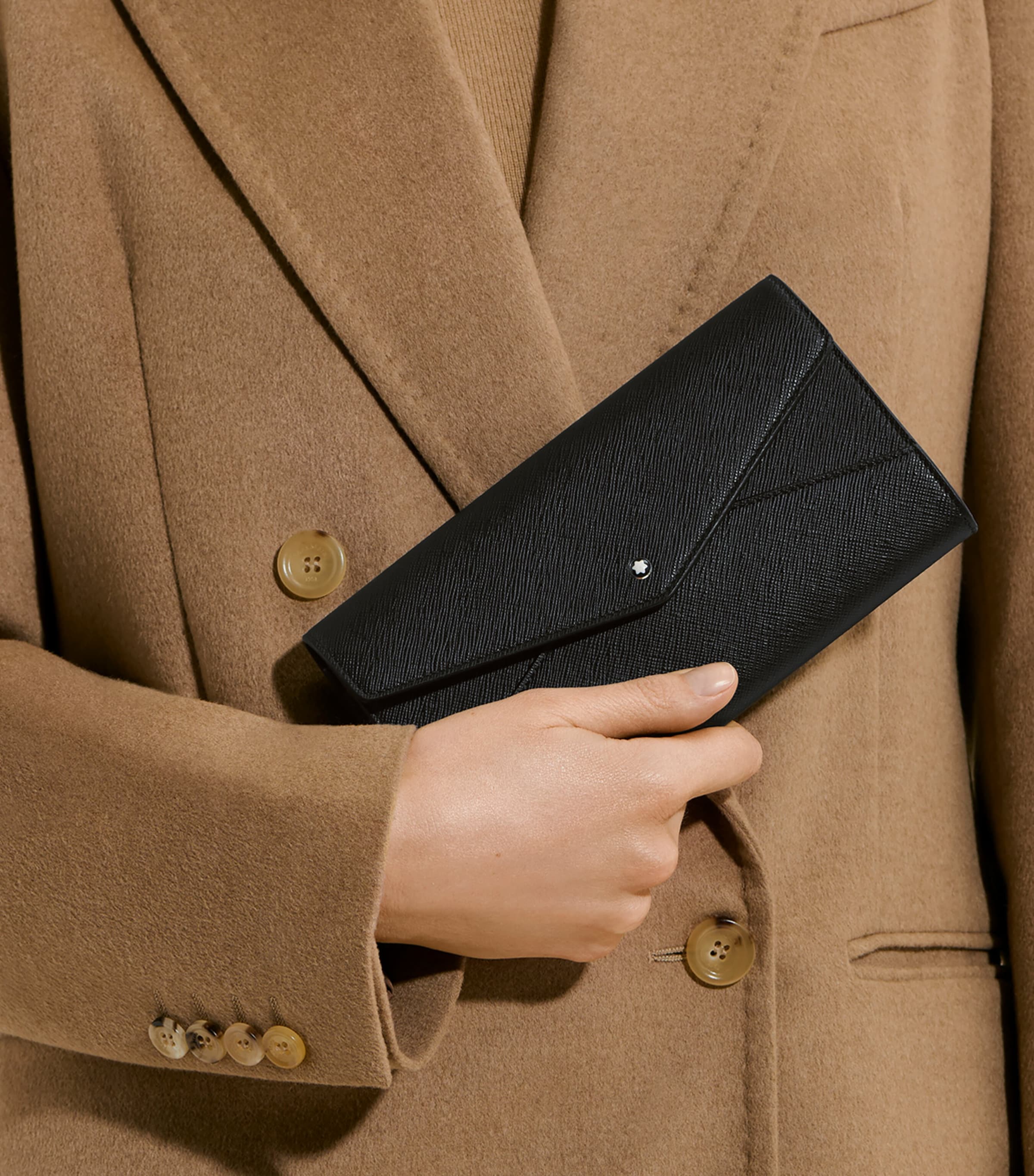 Montblanc Leather Sartorial Continental Wallet Black Image 2