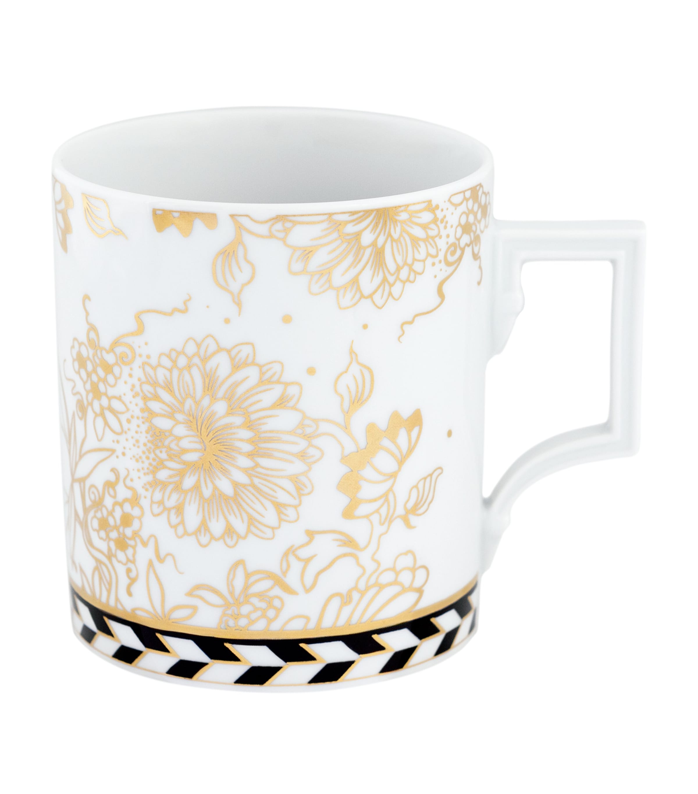 Meissen Porcelain Golden Onion Mug In White