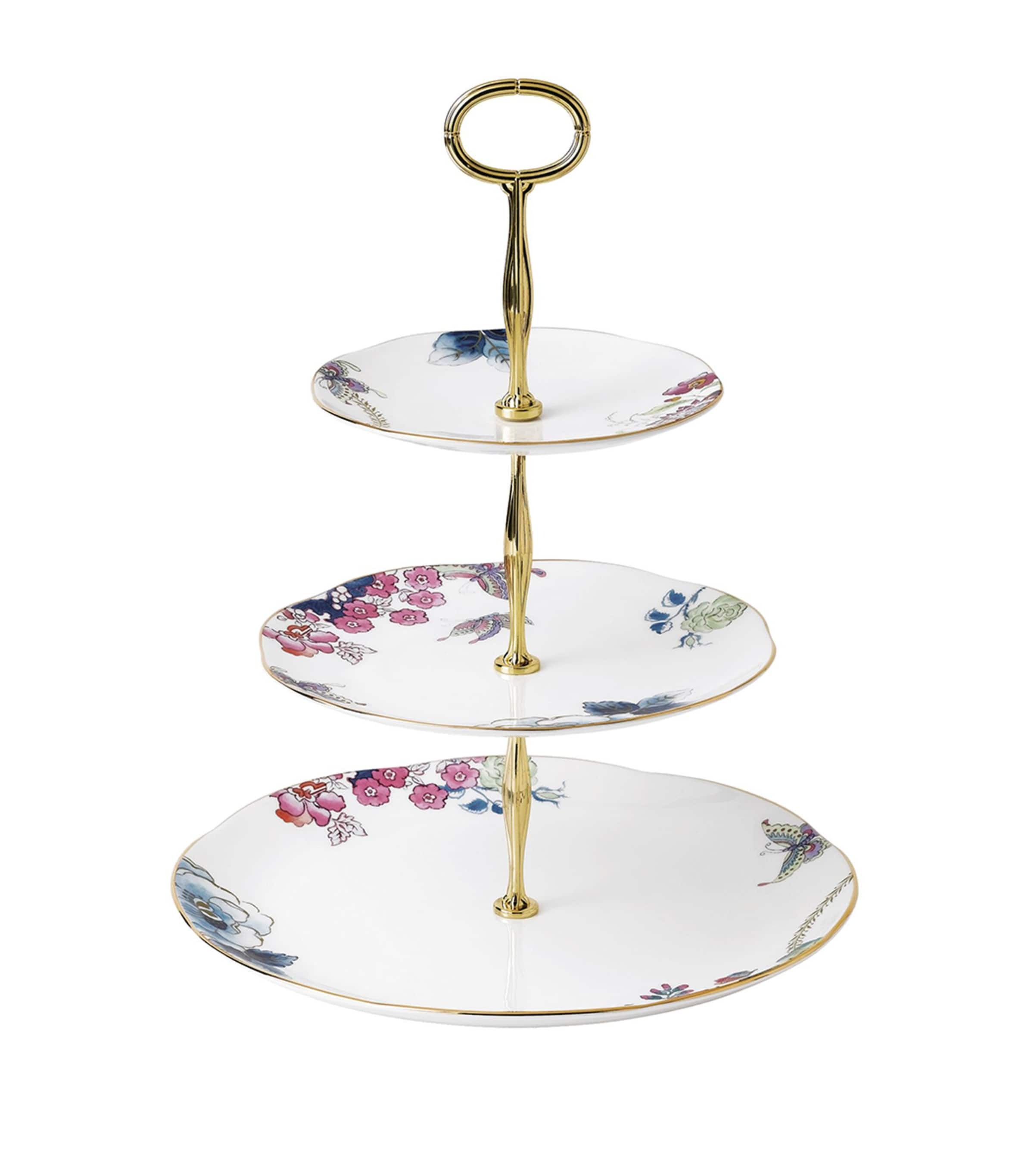 Wedgwood Butterfly Bloom 3-tier Cake Stand In White