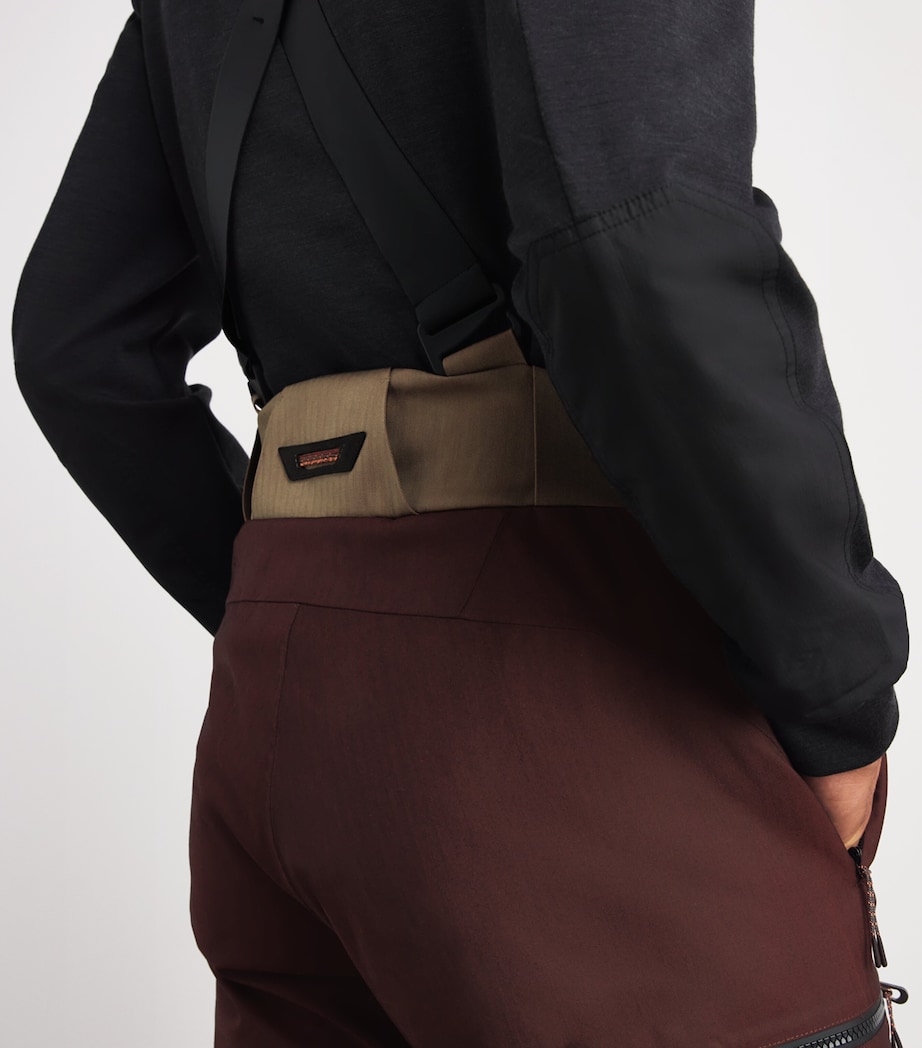 Sease Mens Wool-Blend Solaro Ski Trousers Red Gum Image 3