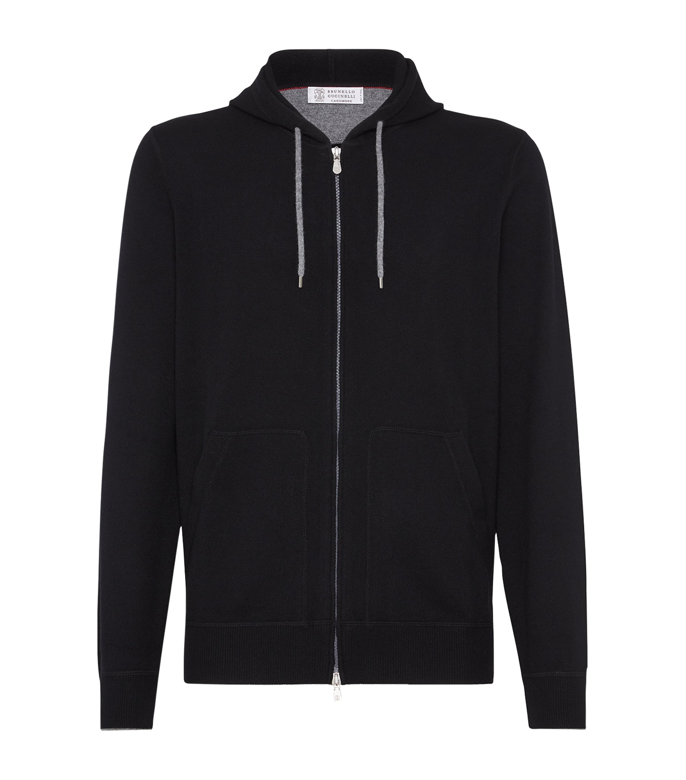 Brunello Cucinelli Cashmere Hoodie In Blue