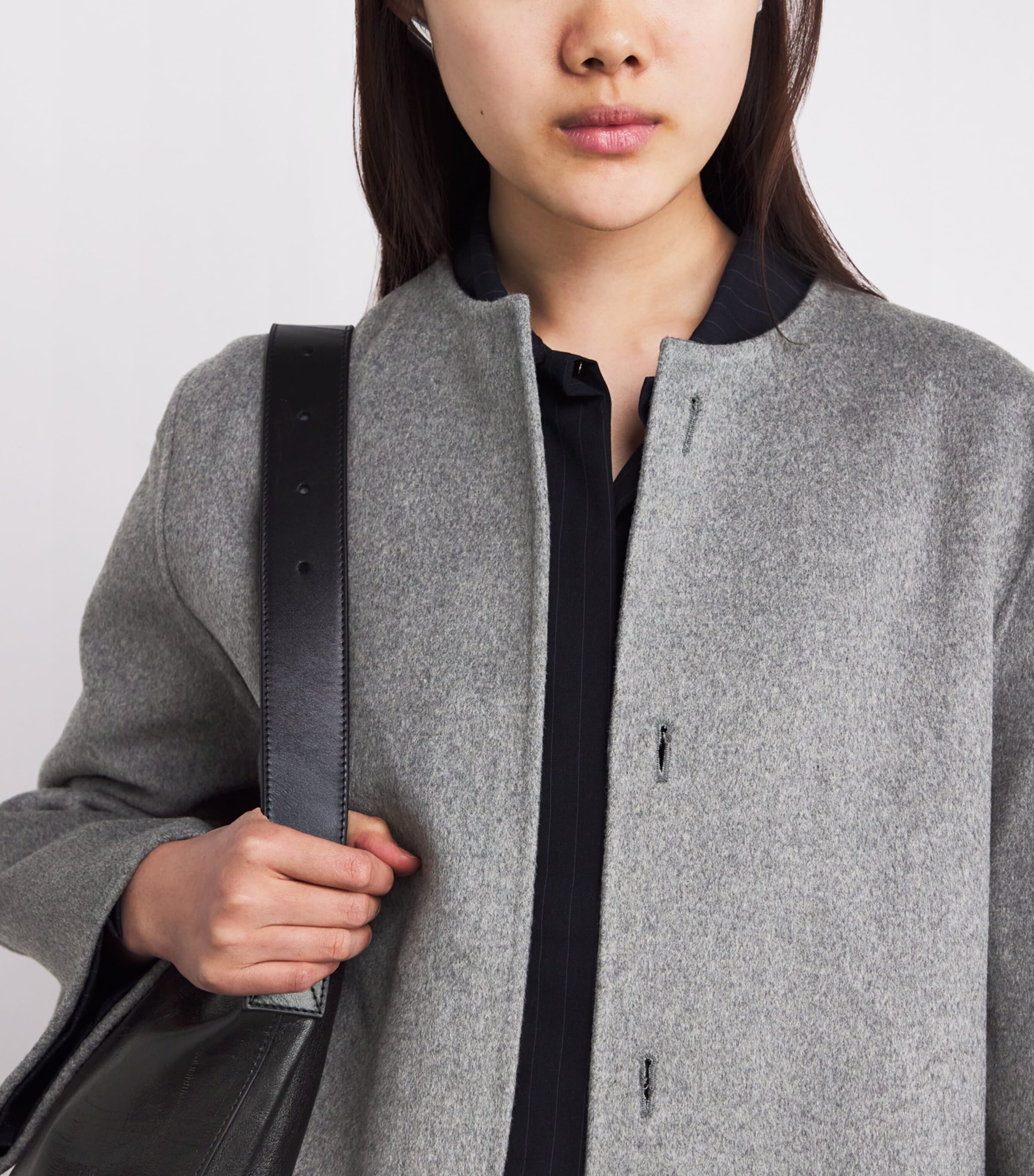 Wool-Blend Tara Coat MID GREY Image 6