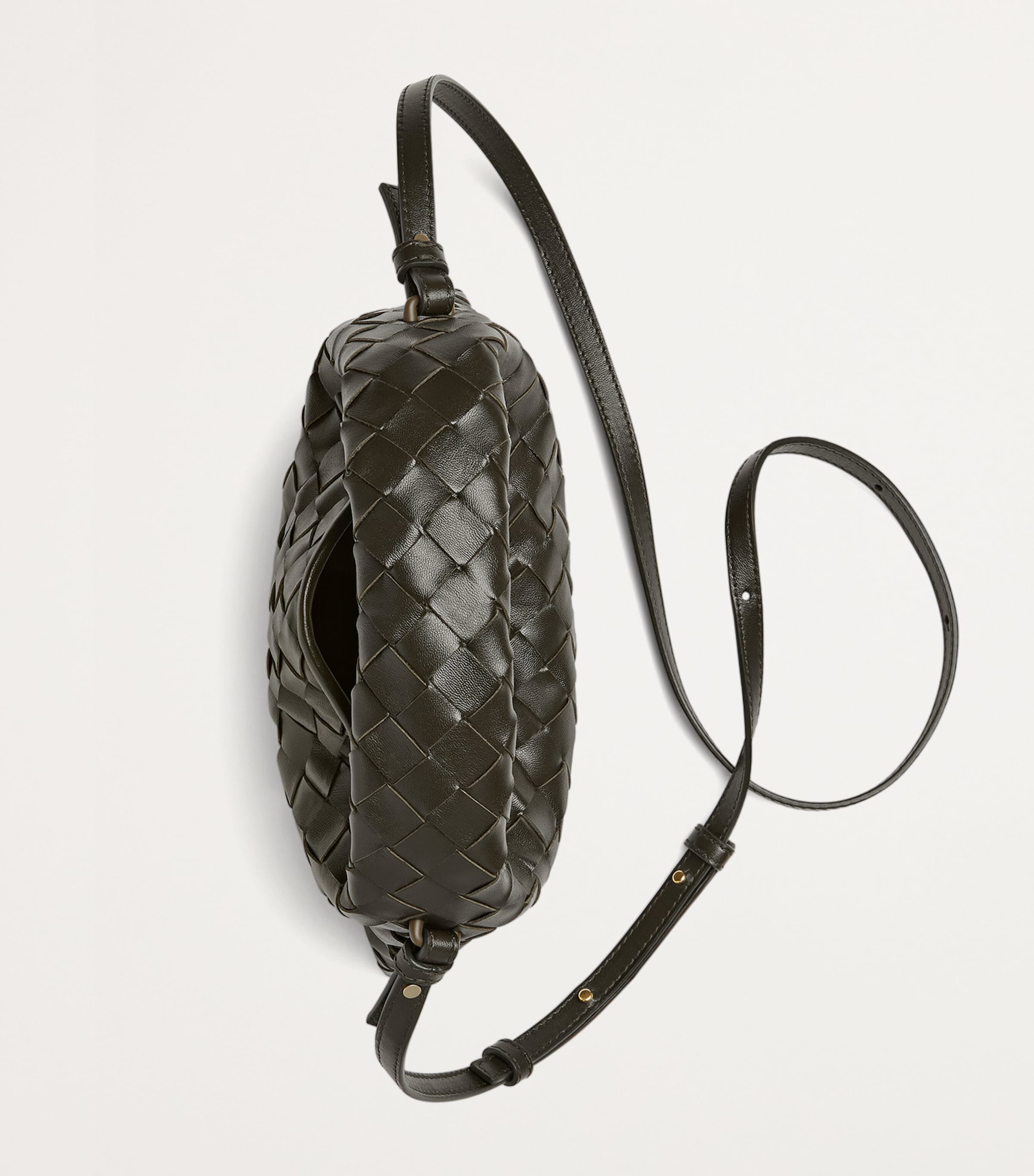 ショルダーバッグ・ポシェット Bottega Veneta Small Hop Hobo Bottega Veneta - Small Hop Black Intrecciato Leather Hobo Bag