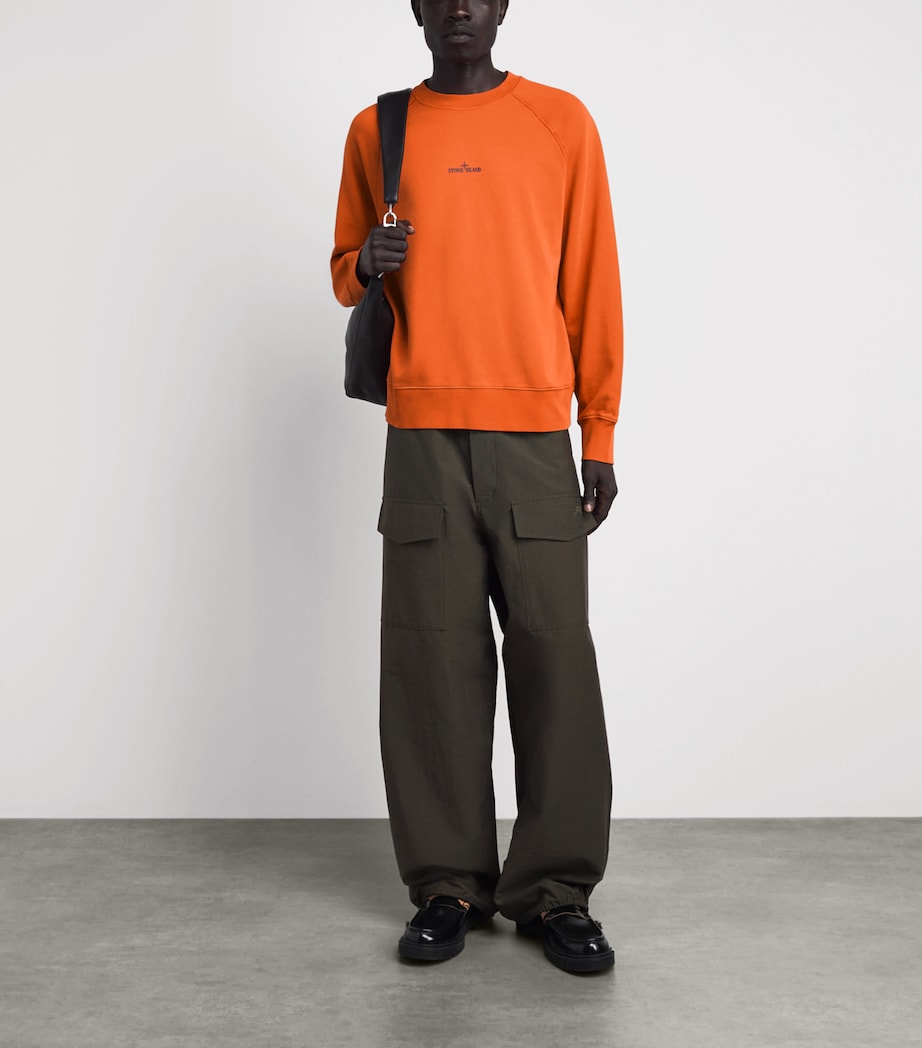 Stone Island Mens Desert Print Oversized Sweatshirt Image 2
