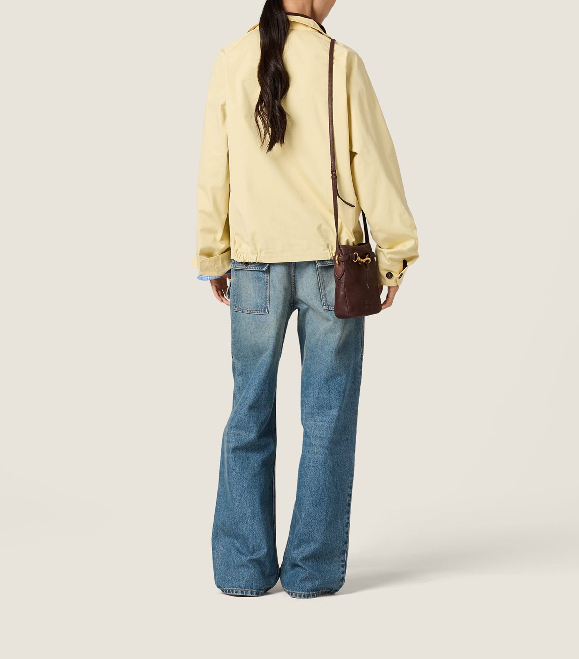 Miu Miu Womens Cotton Poplin Shirt Jacket Image 3